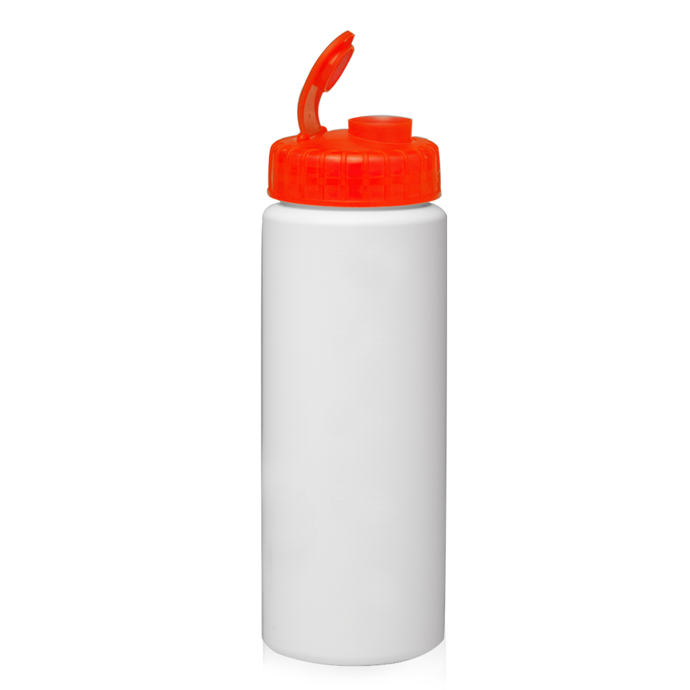 32 oz HDPE Plastic Water Bottle with Sipper Lid 9