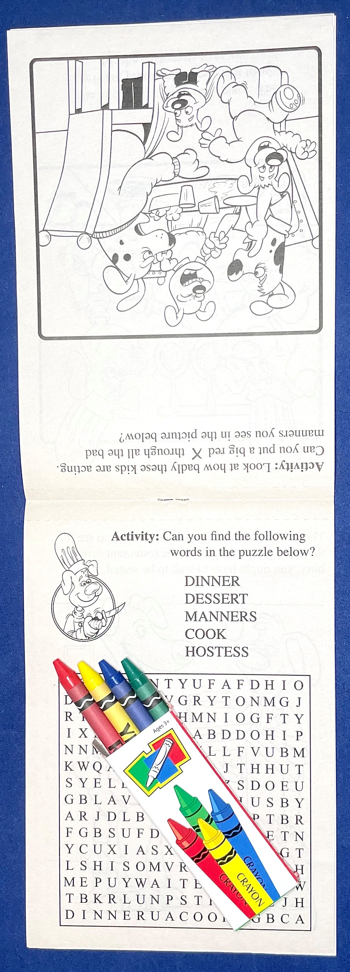 ACTIVITY PAD SET - Eating Out Is Fun Activity Pad Fun Pack 7