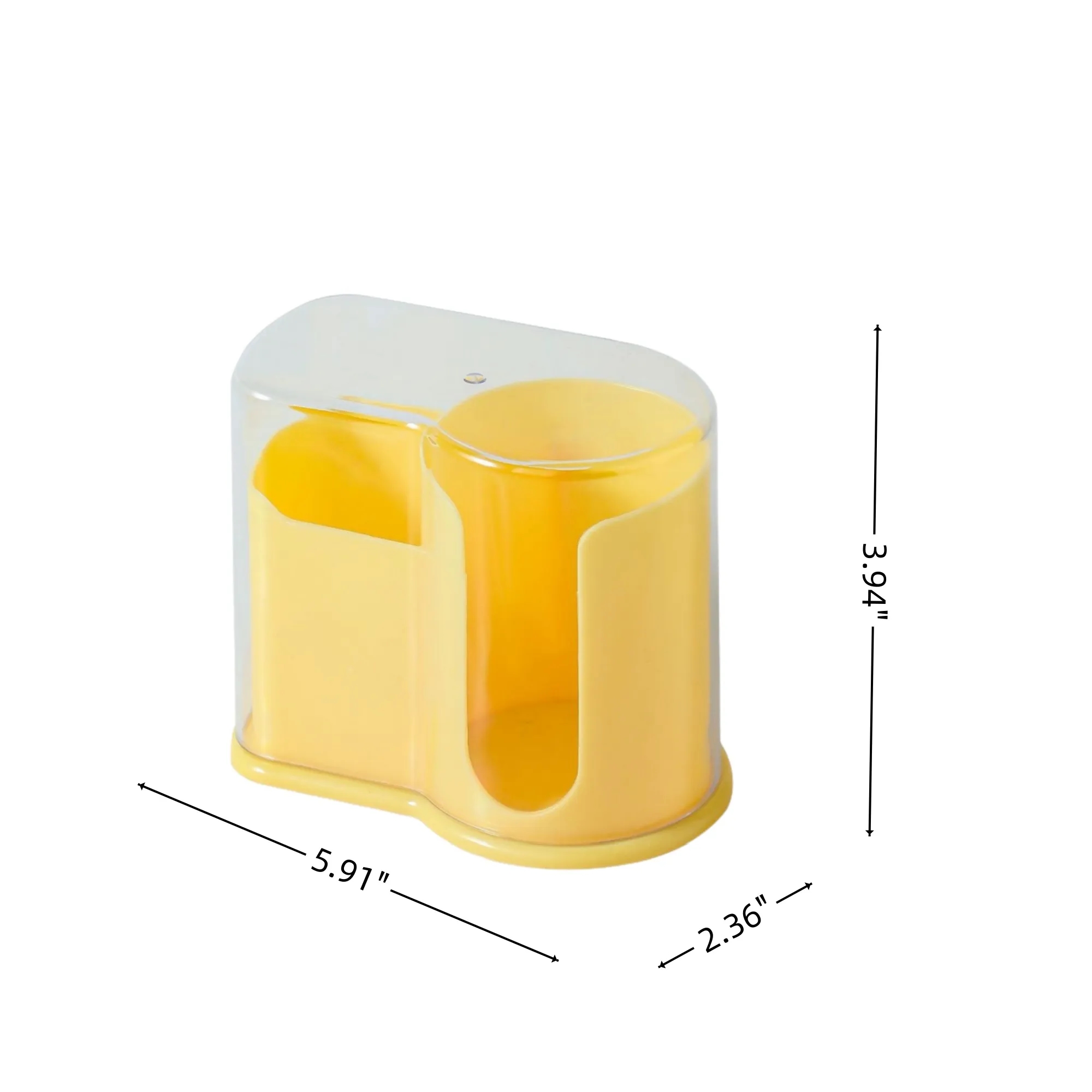 Household Plastic Clear Cotton Swab Holder Q-tip Organizer, promotional household item with logo imprint 4
