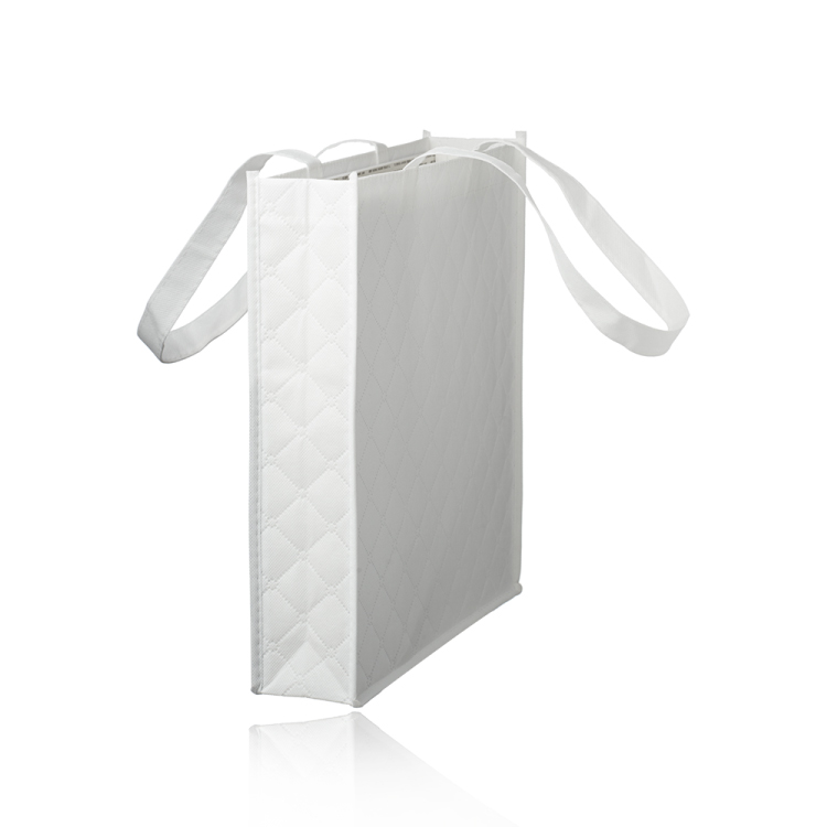 Reusable Quilted Pocket Grocery Tote Bag 6