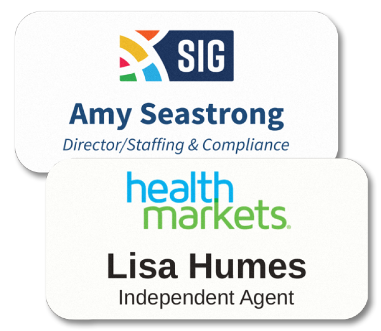 The Ares full color name badge 1.5"x3" 9