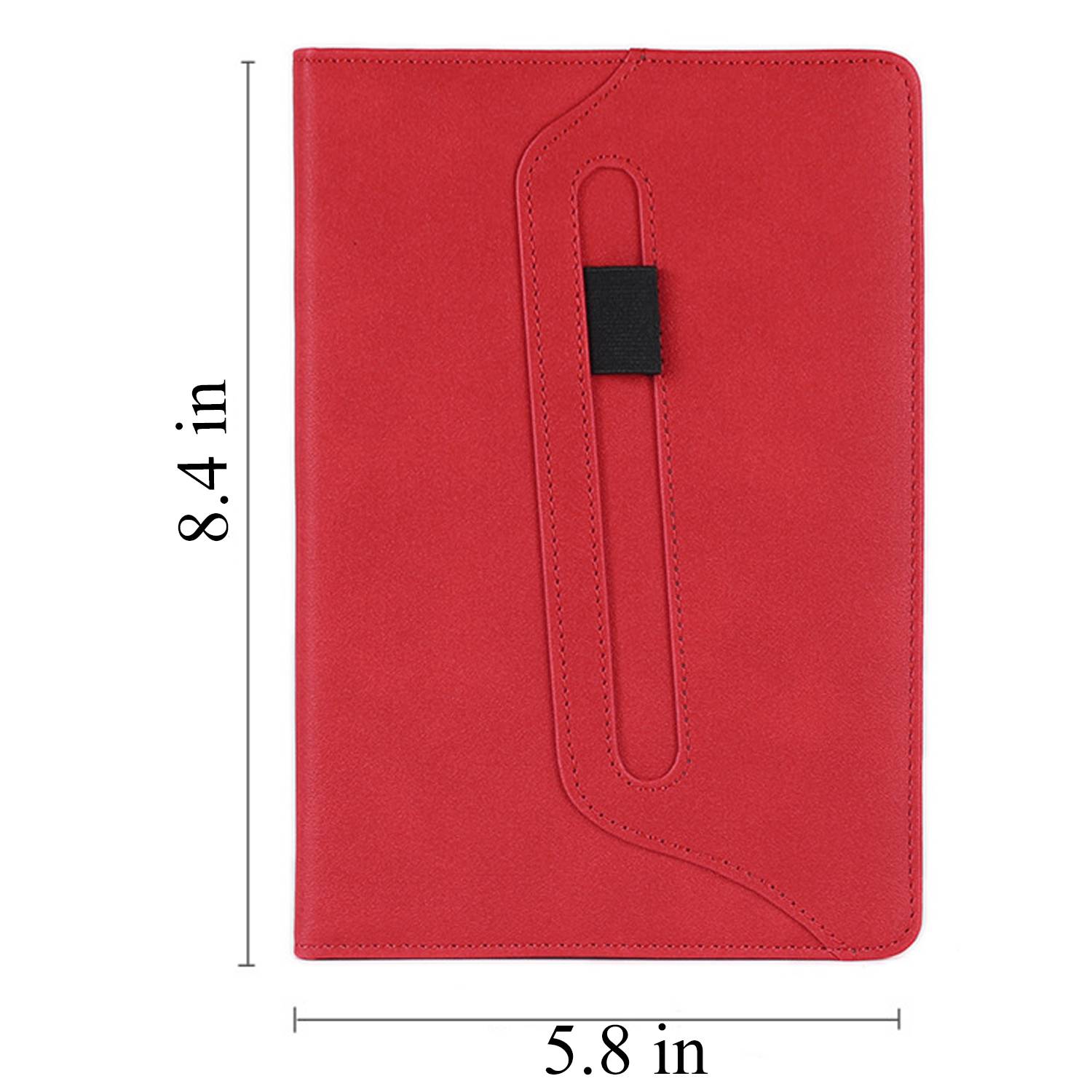 A5 PU Leather Magnetic Closure Pen Holder Notebook 3