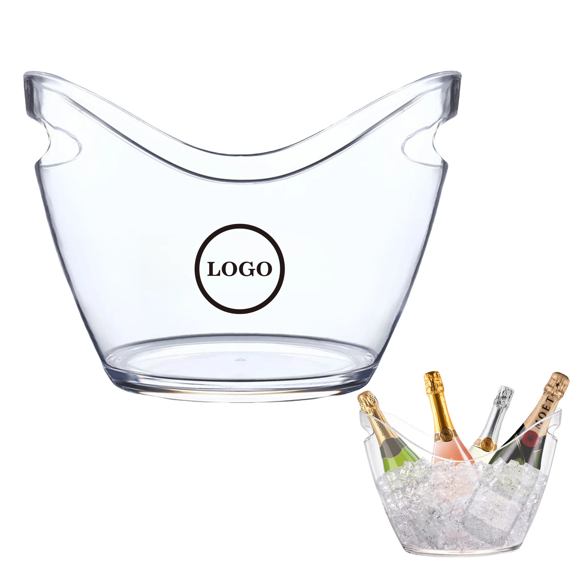 8Liter Clear Acrylic Ice Bucket MOQ10 3