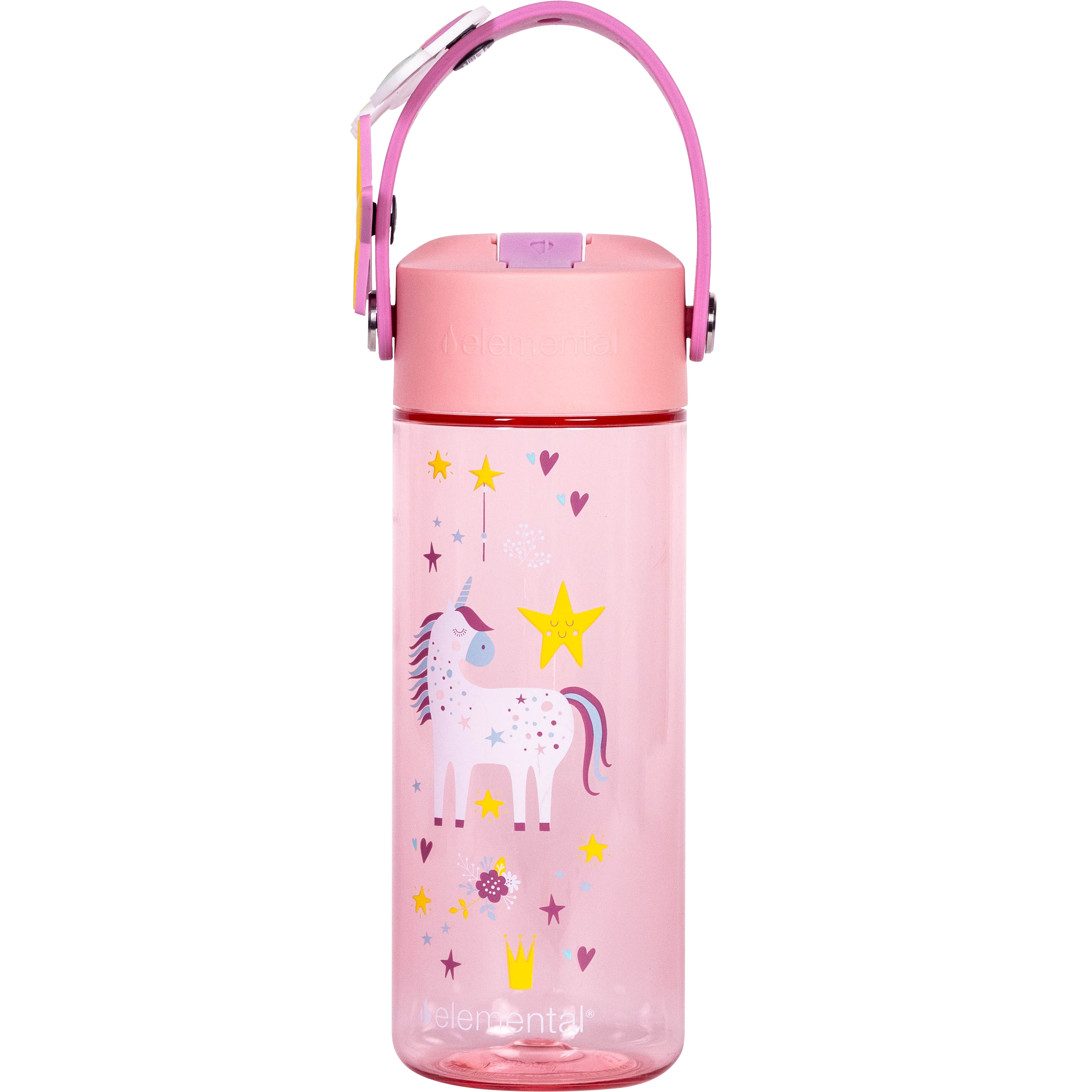 Elemental® Splash Charm 18oz Tritan Water Bottle - with Drinking Spout and Straw 14