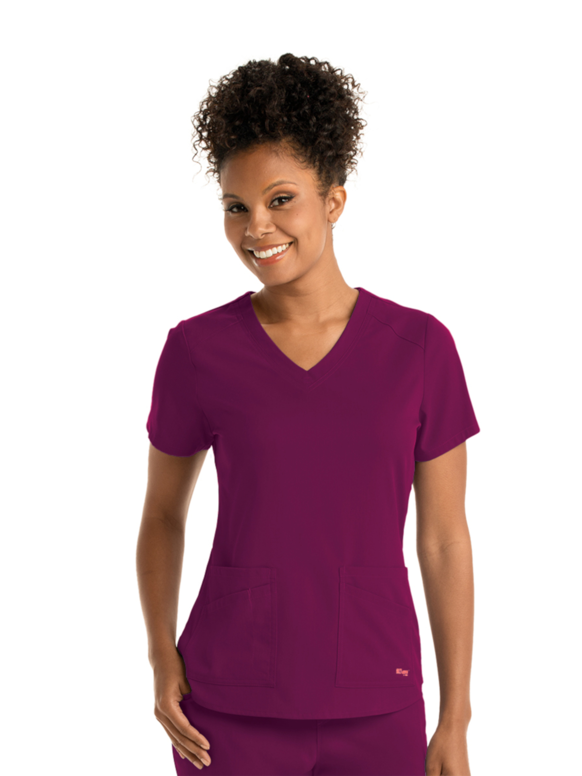 Grey's Anatomy Spandex Stretch - Women's Four-Pocket V-Neck Emma Scrub Top 79
