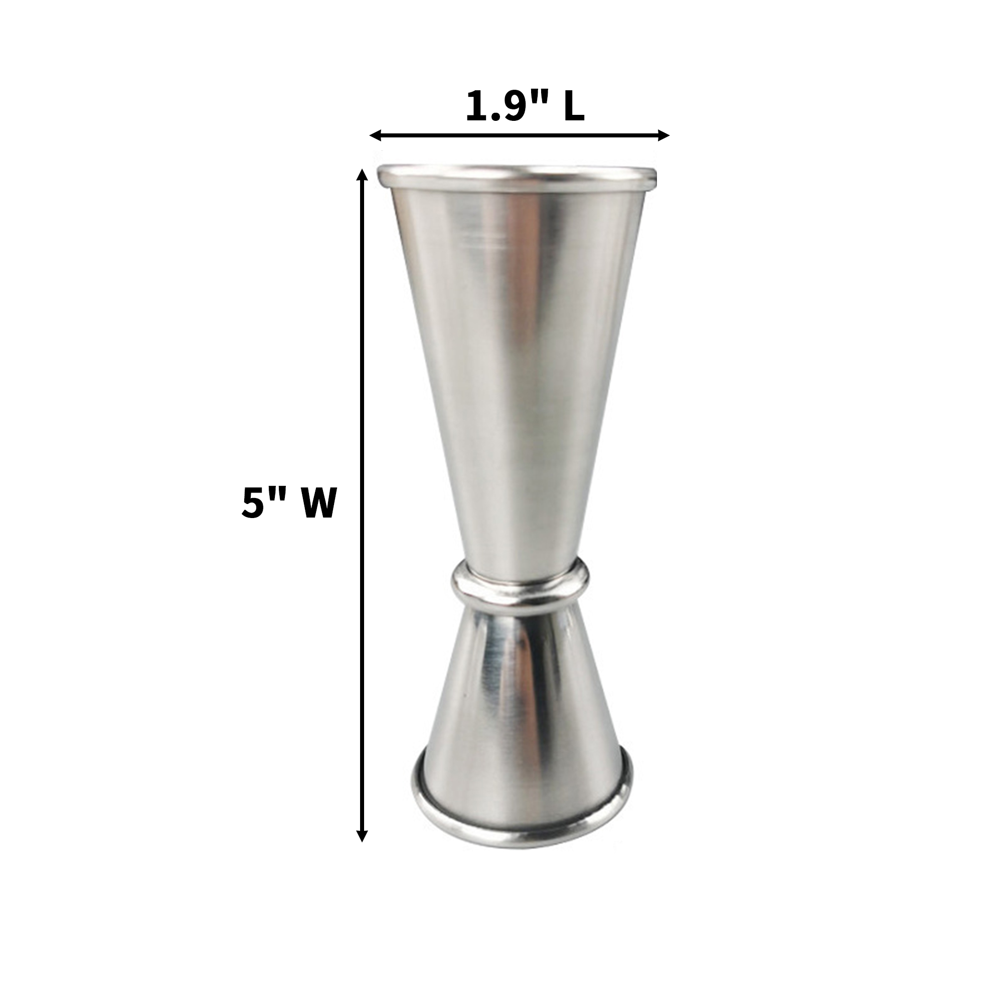 Stainless Steel Cocktail Jigger 1.9" Length X 5" Width 4