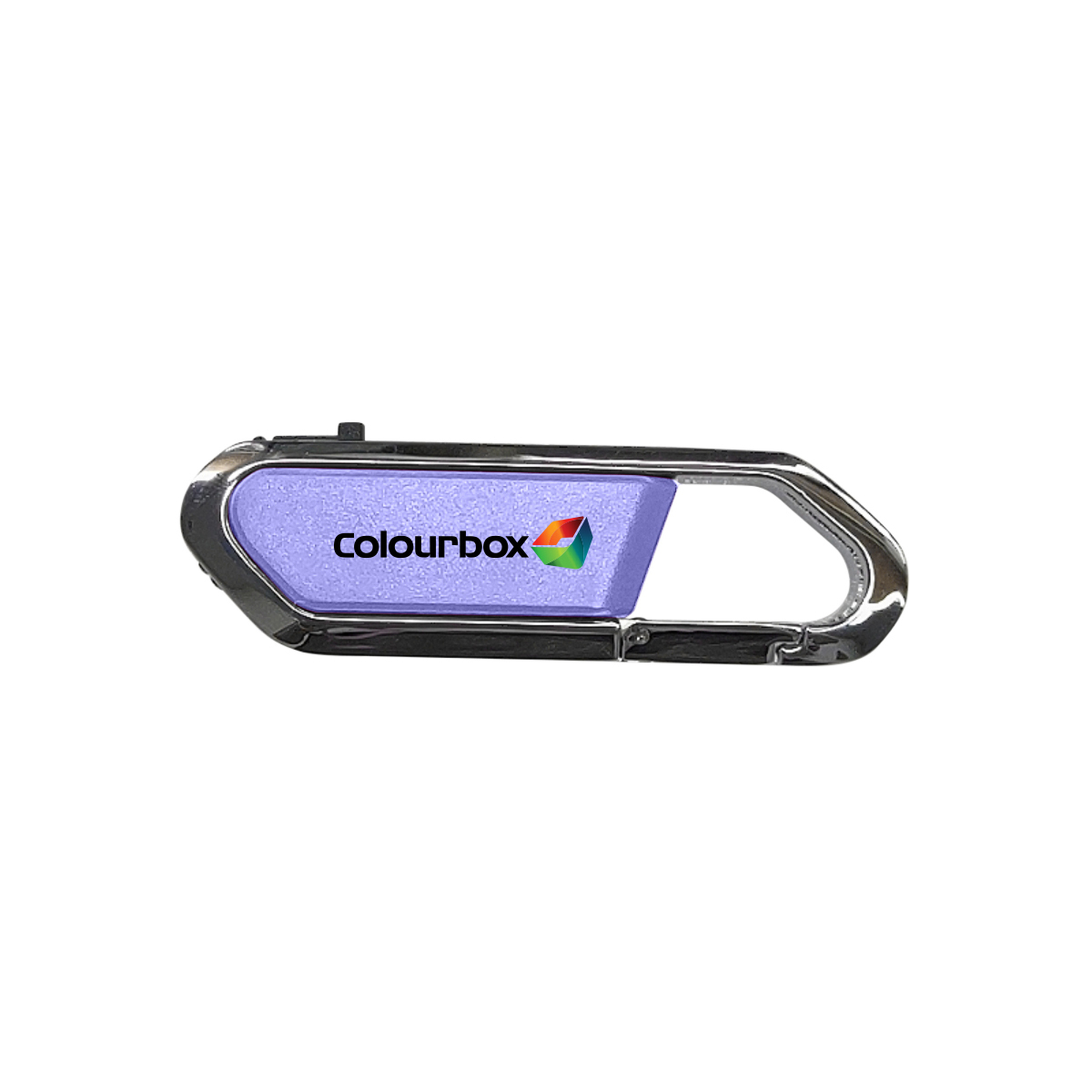 Carabiner USB Drive With Metal Rim And Capless Push/Retract USB 6