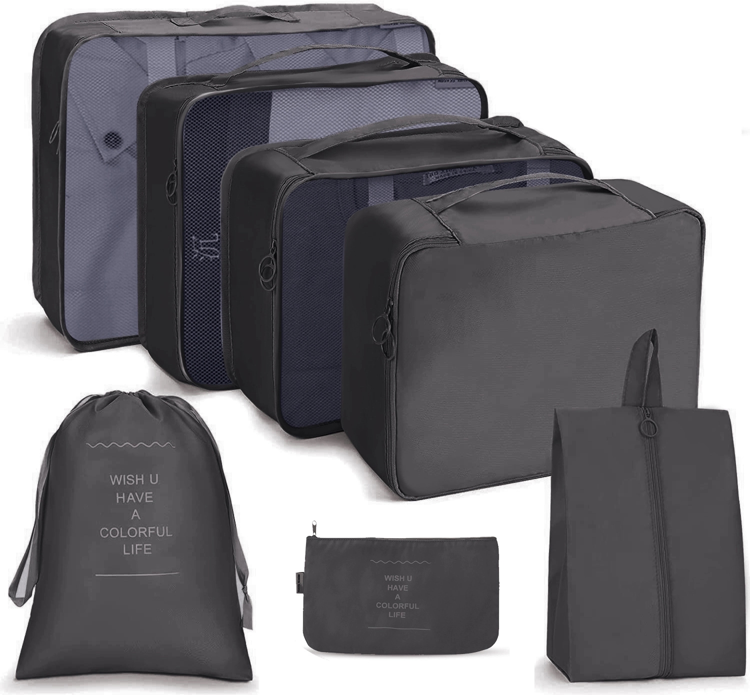 Lightweight Travel Packing Cubes 7 Set For Suitcases 12
