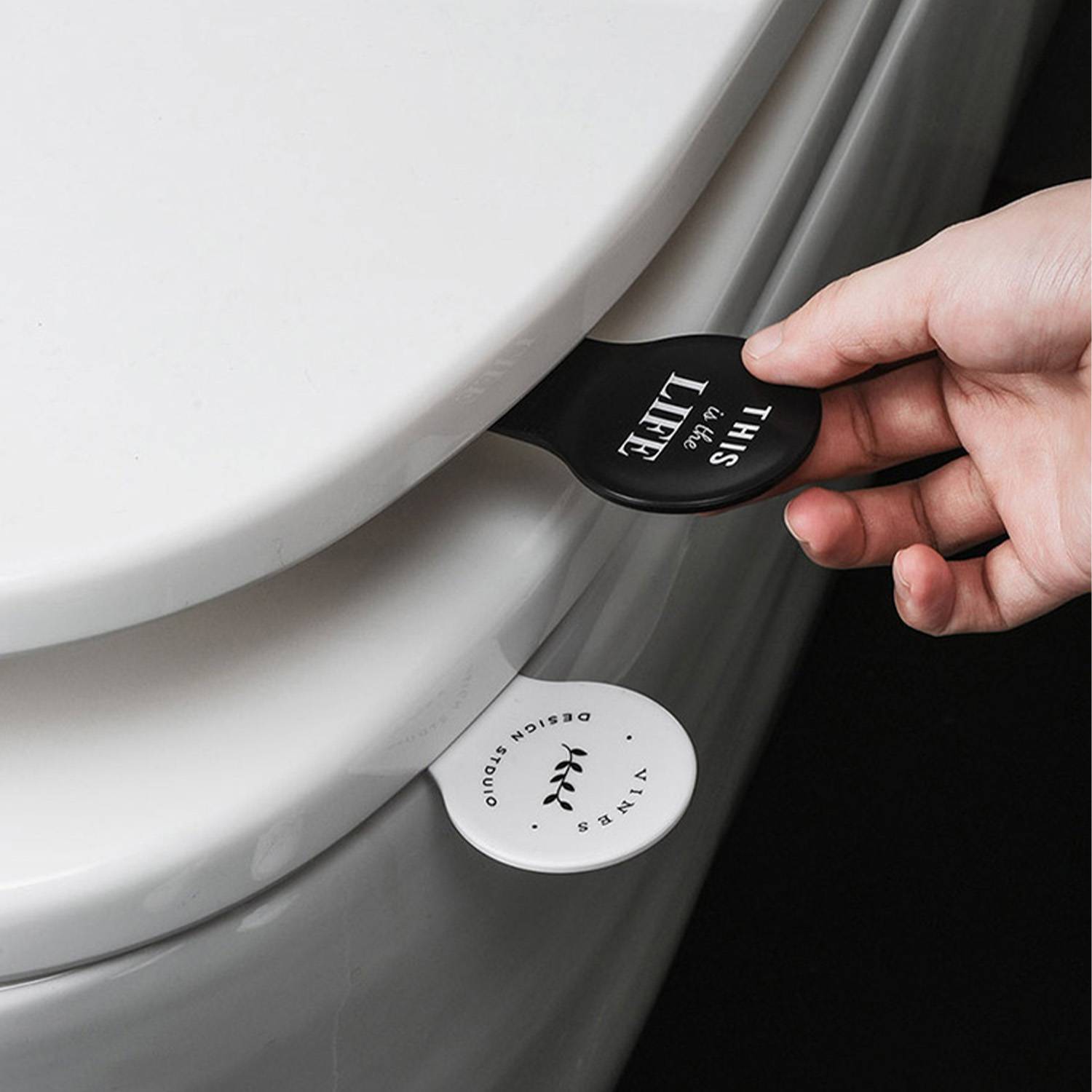 Toilet Lid Lifter Handle Seat Holder Lift Tool 4