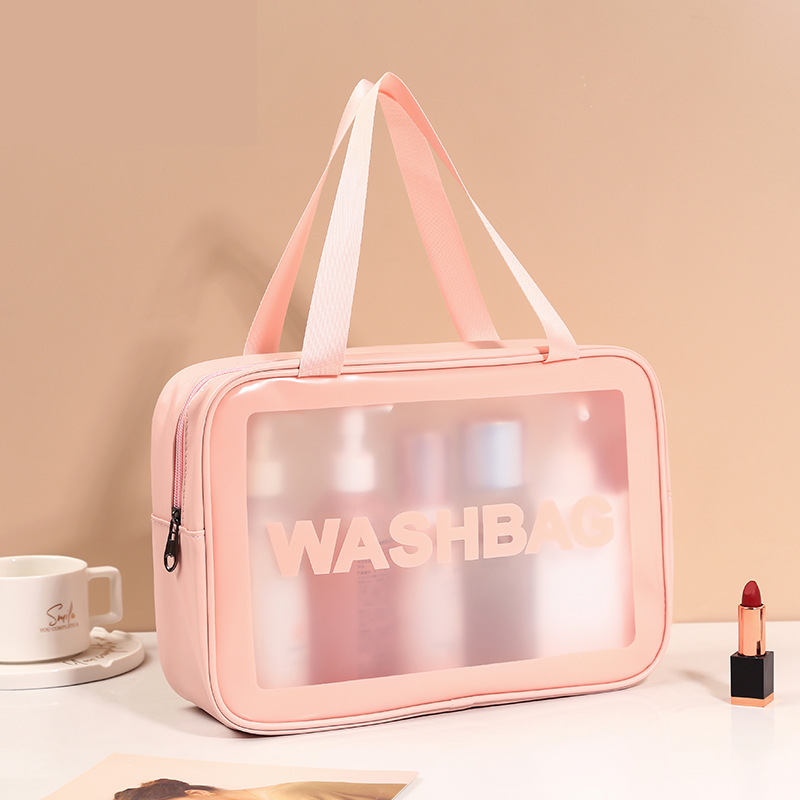Frosted PVC Zippered Travel Pouches(L) 3