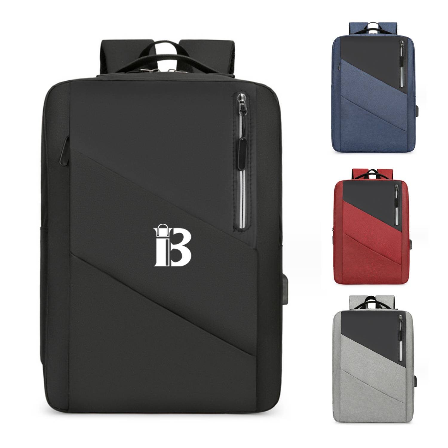 Business Computer Backpack With USB Charging Port 2