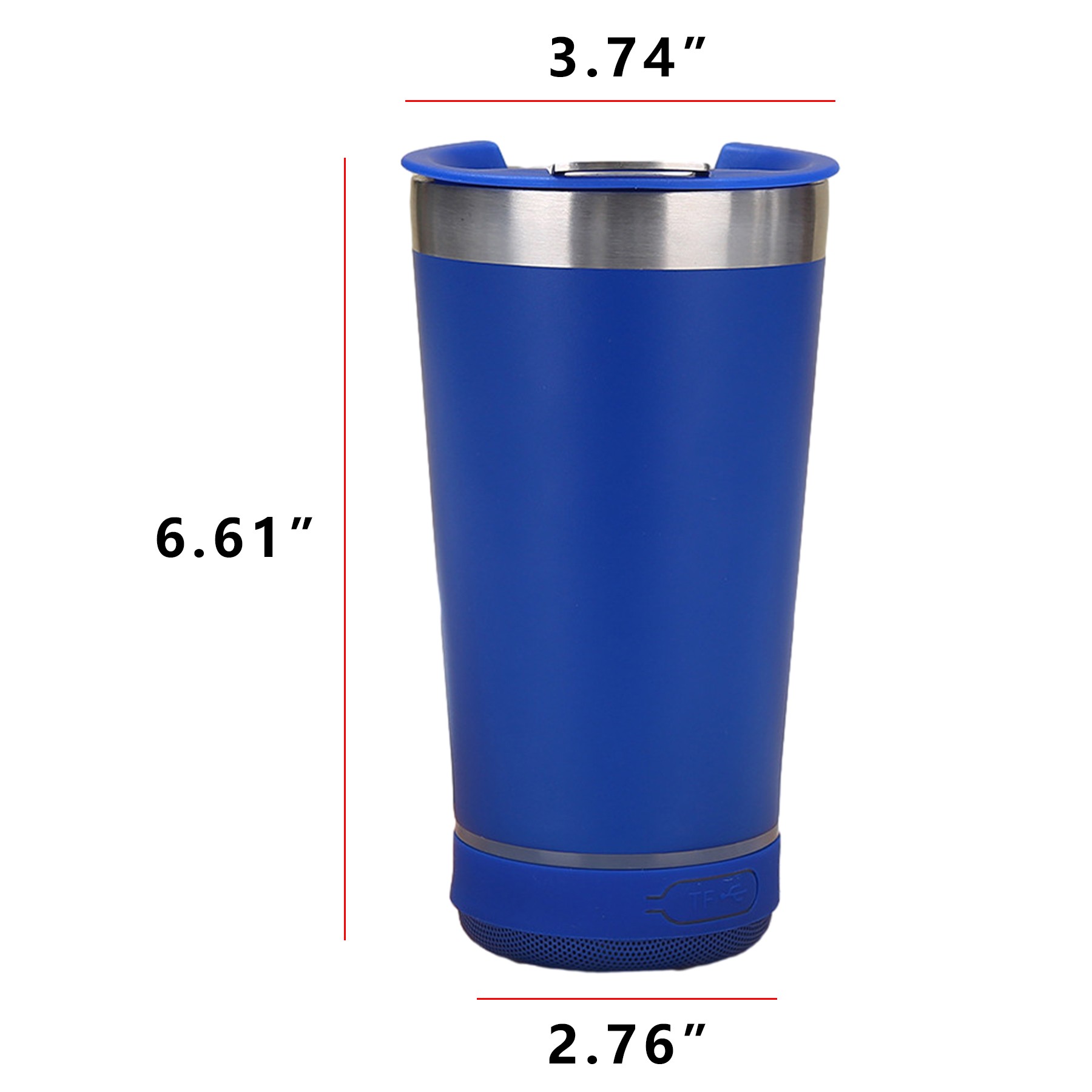 16Oz Beer Tumbler Cup W/ Smart Wireless Speaker 7