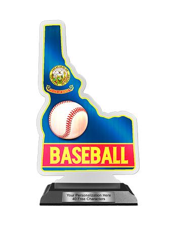 State Acrylic Trophy: 6" Idaho Shape (Event type/d 2