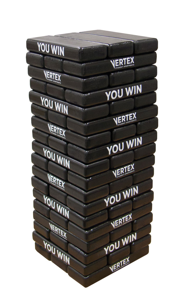 Jumbo Toppling Tower Blocks Game (1 Custom Color Imprint, 2 Imprint Locations) 1