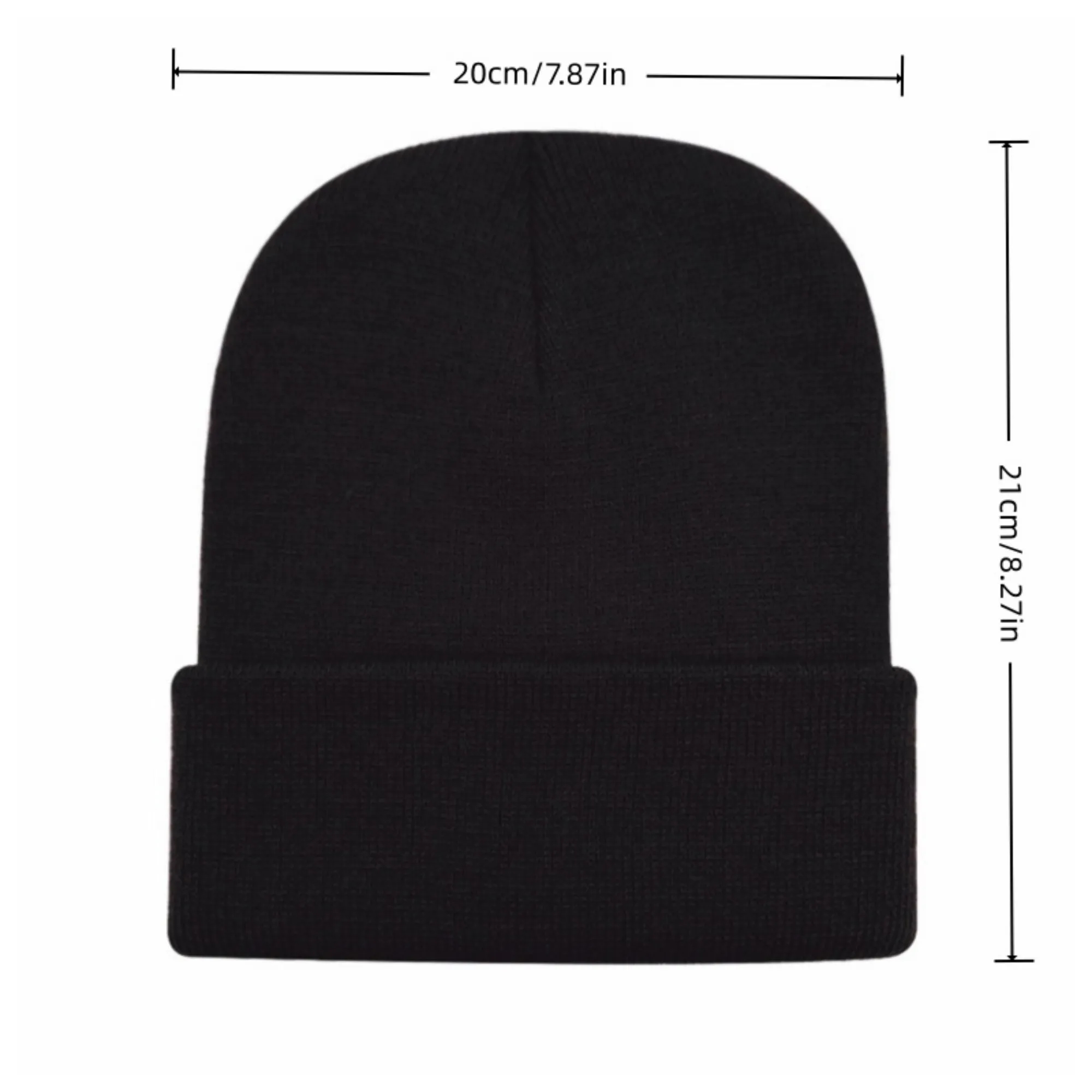 Warm Acrylic Knit Beanie Winter Hat for Outdoor Use 8