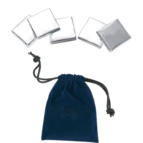 Velour Pouches with Chocolate Squares 3