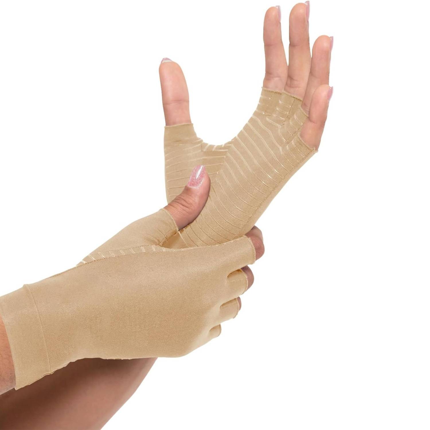Fingerless Anti Slip Compression Gloves 6