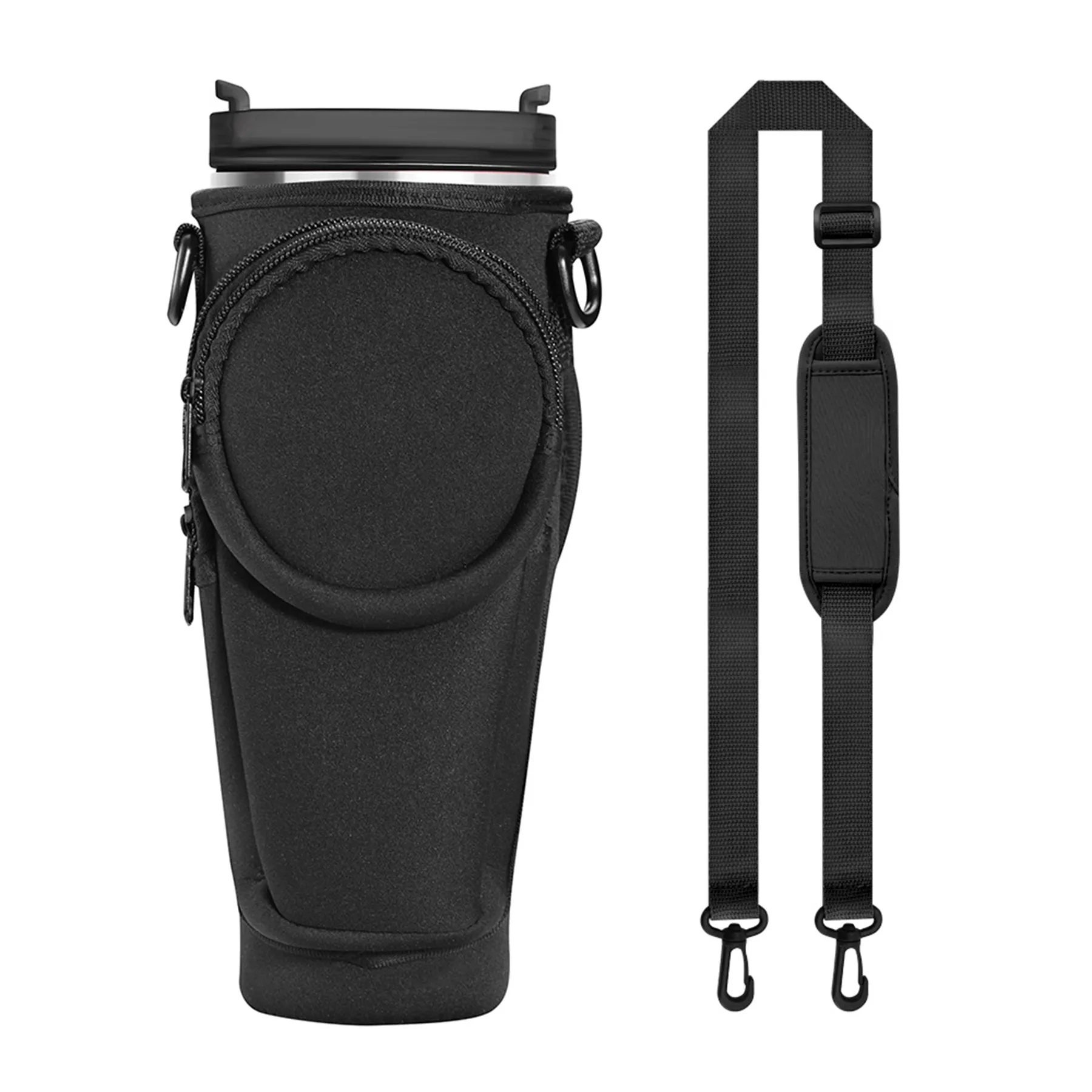 Neoprene 40oz Tumbler Carrier Sleeve with Adjustable Strap 8