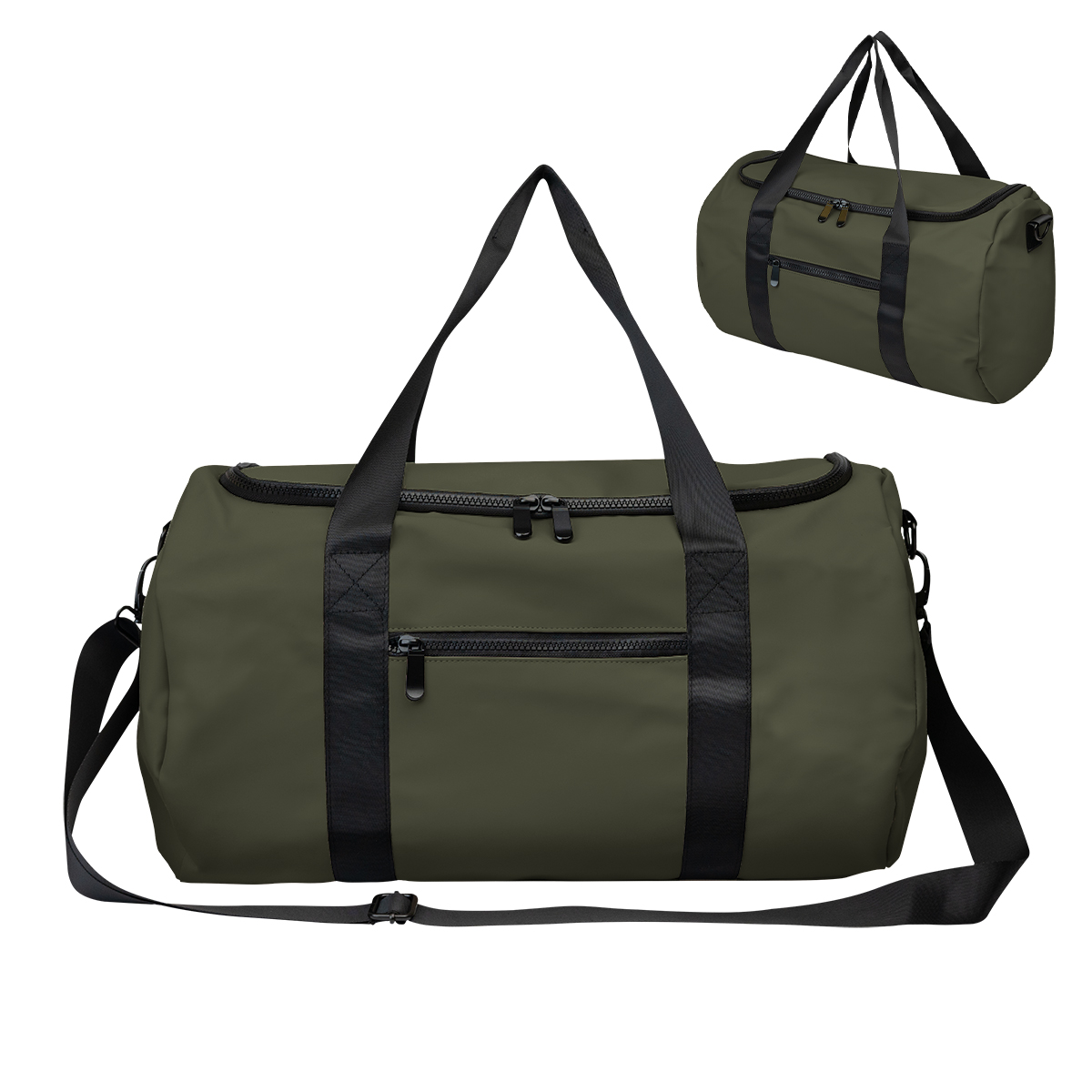 Hudson Recycled Leatherette Duffel Bag 6