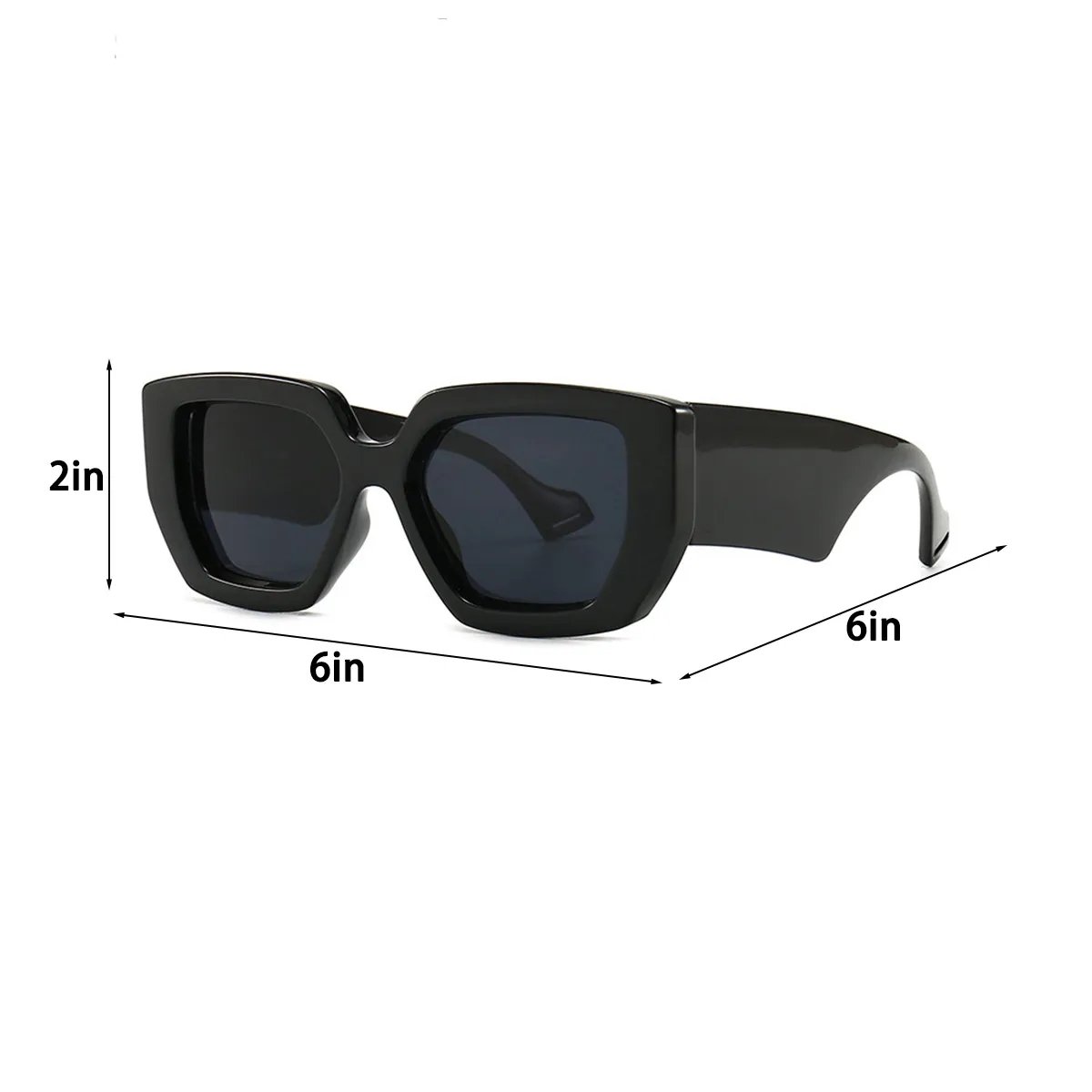 UV Protection Unisex Vintage Square Sunglasses 4