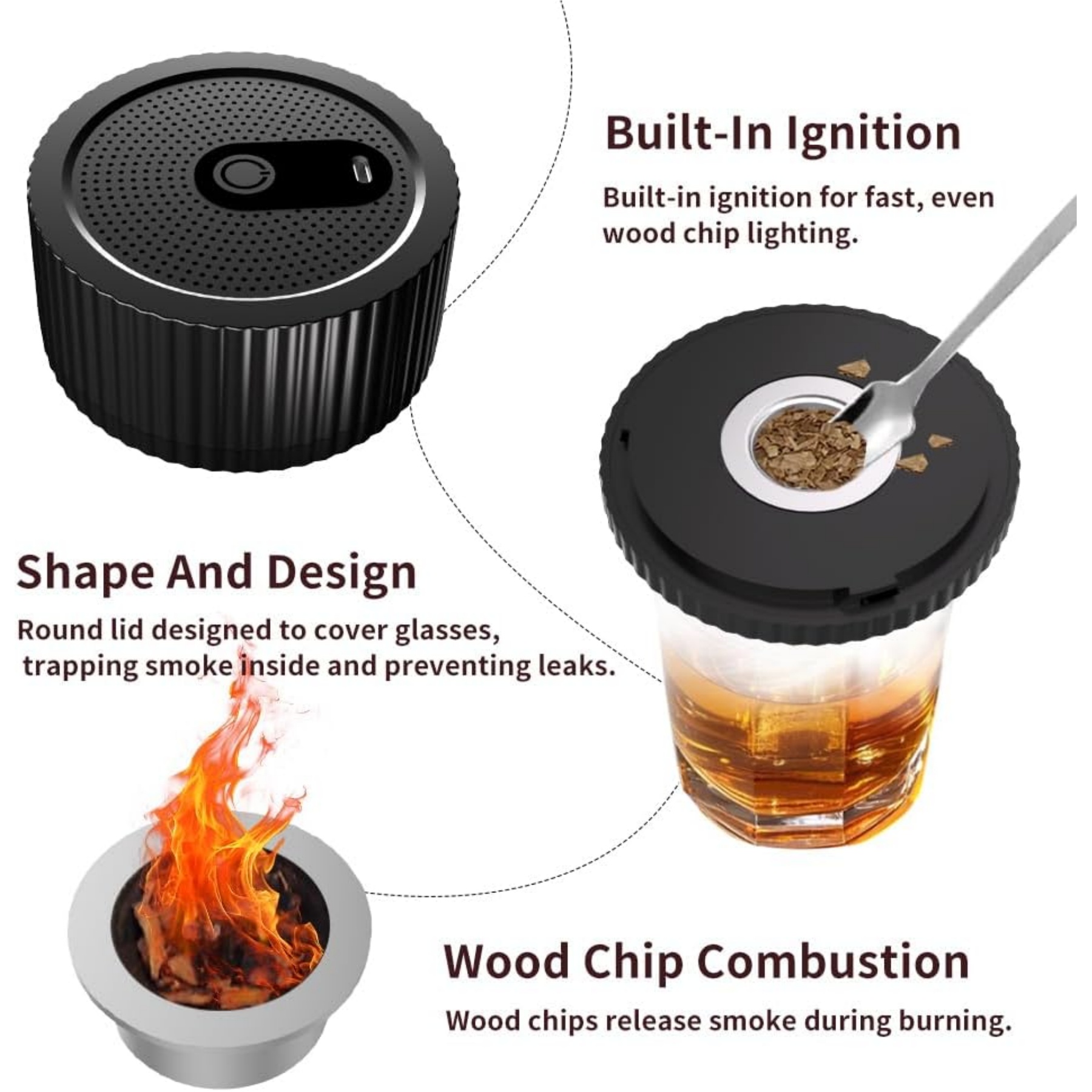 Electric Cocktail Smoker Kit Drink Food Smoke Maker 2