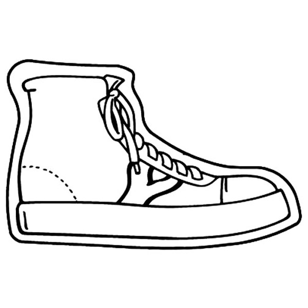 High Top Shoe Magnet - Full Color 2