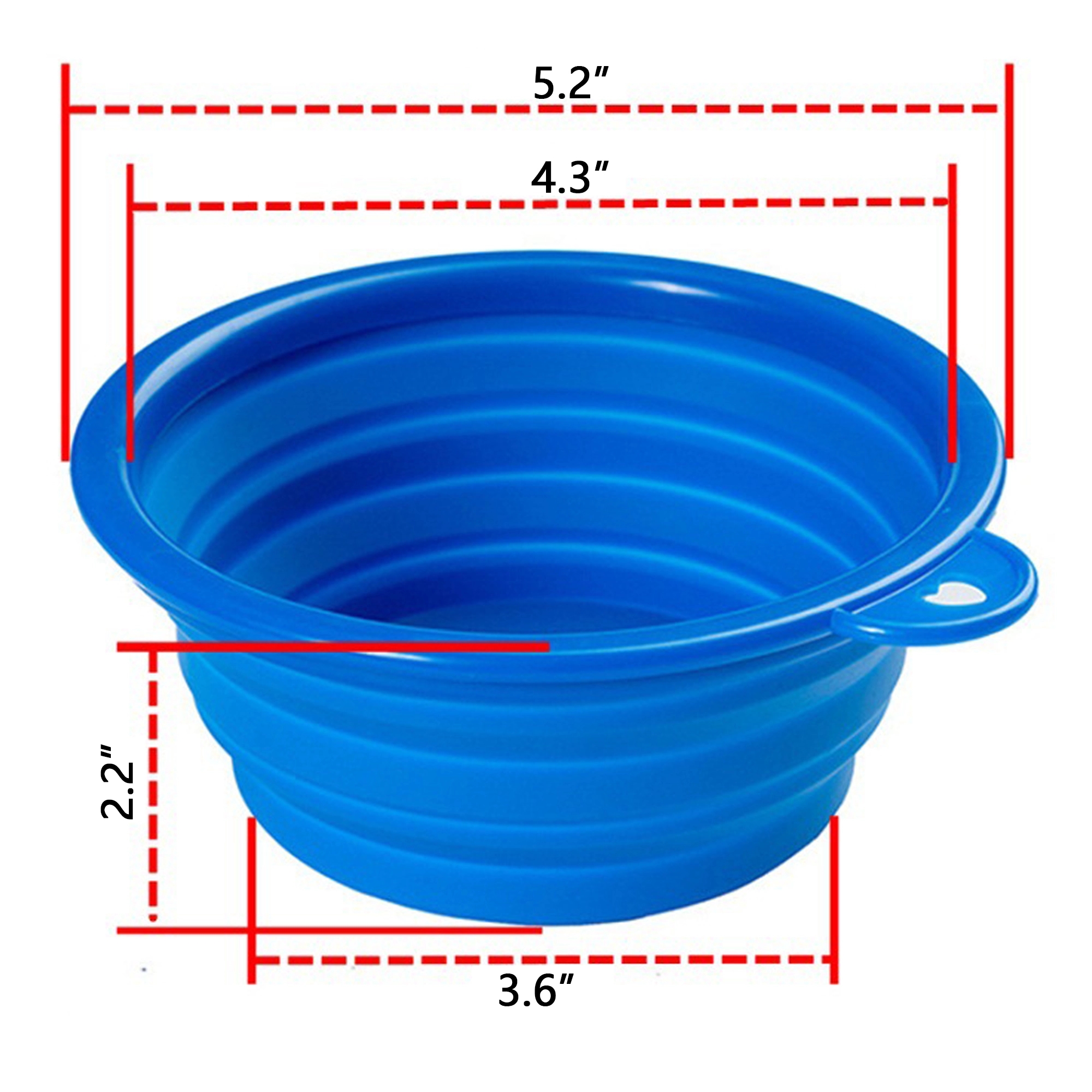 Foldable Silicone Dog Bowl 2