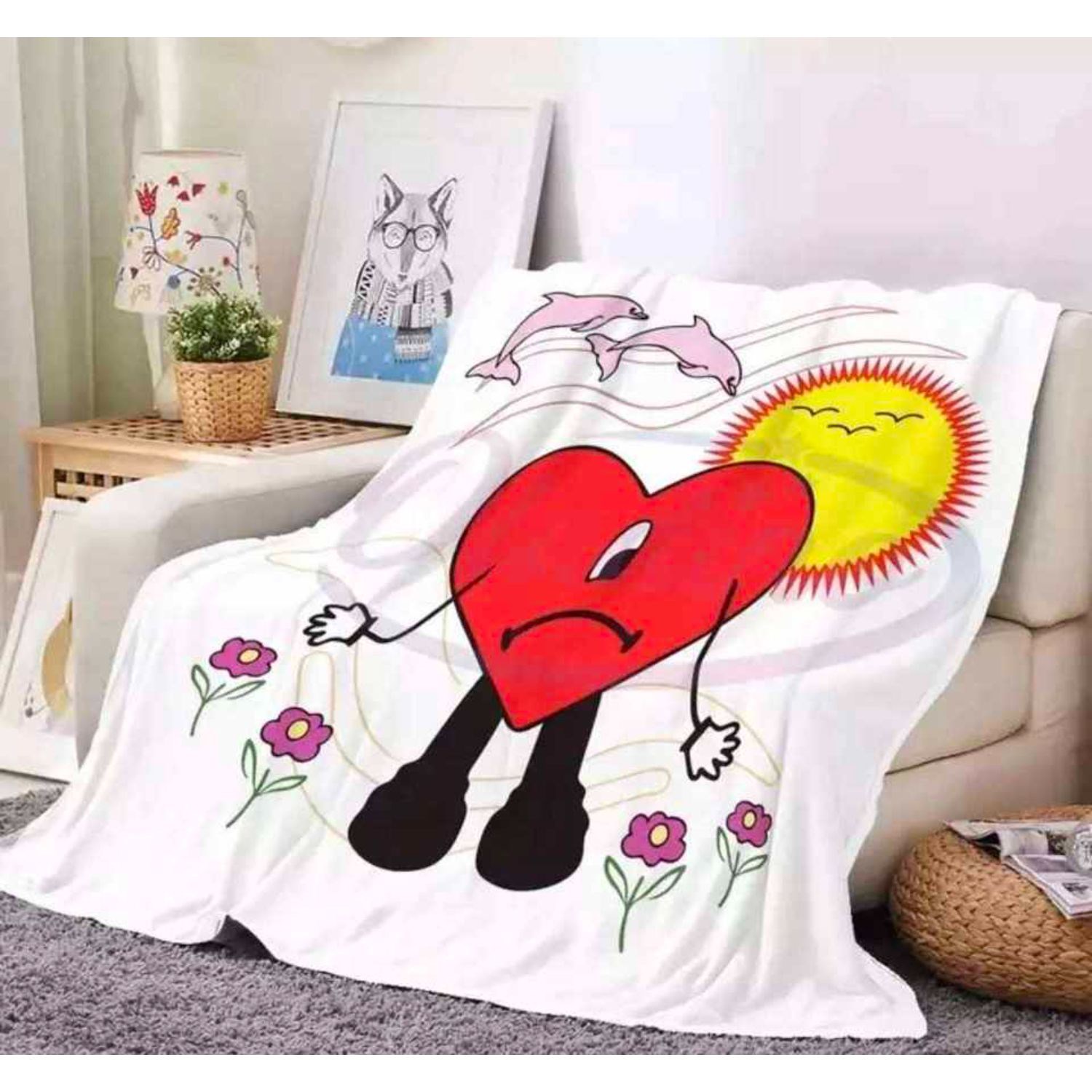 300 GSM Plush Flannel Sublimation Blanket, soft feel 25 x 50 5
