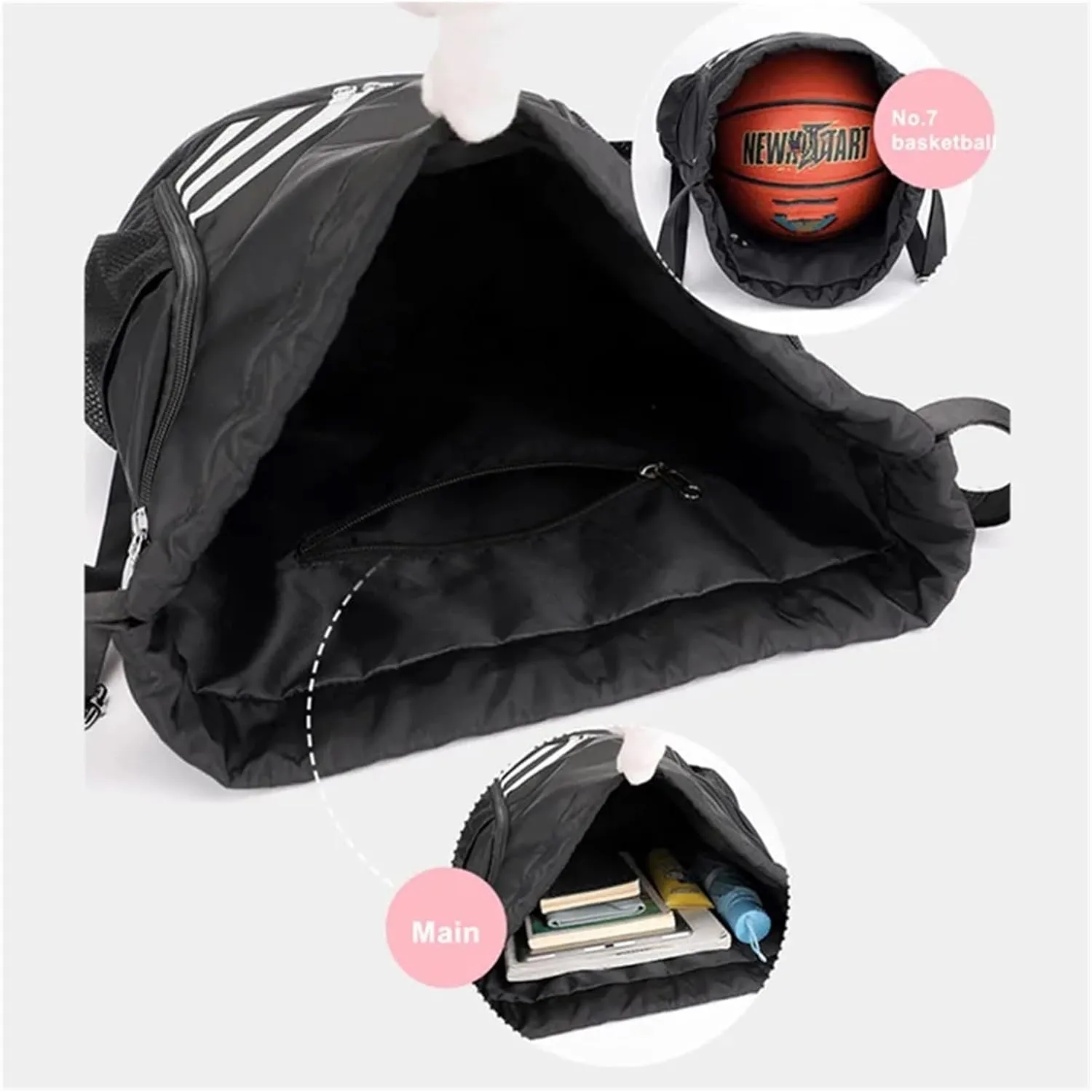 Dry And Wet Separation Drawstring Backpack 8