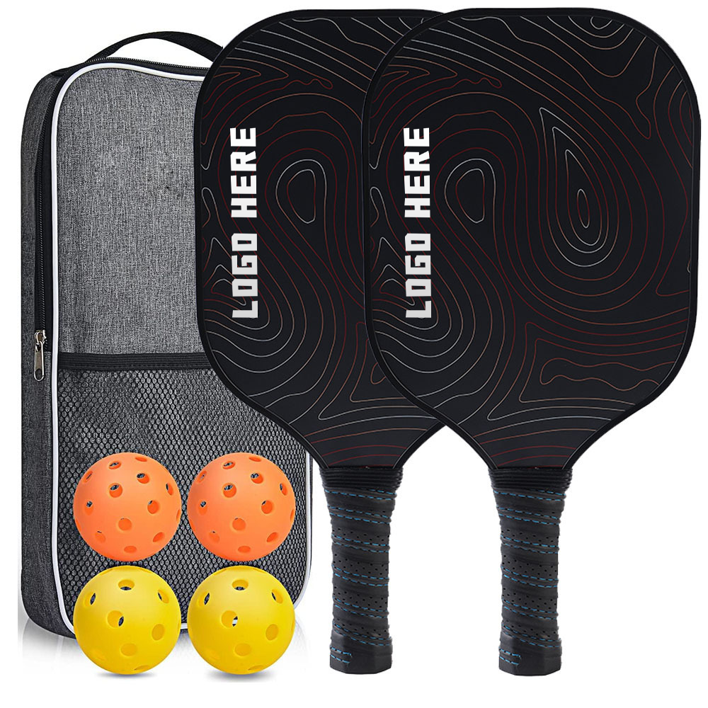 Colorful Pickleball Double Racquet Set 2