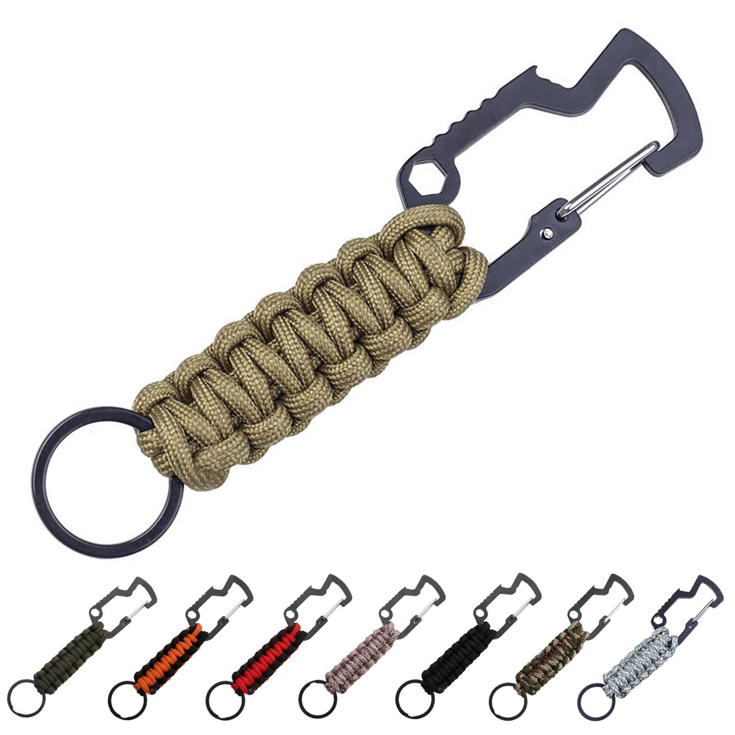 Braided Paracord Keychain Clip 1