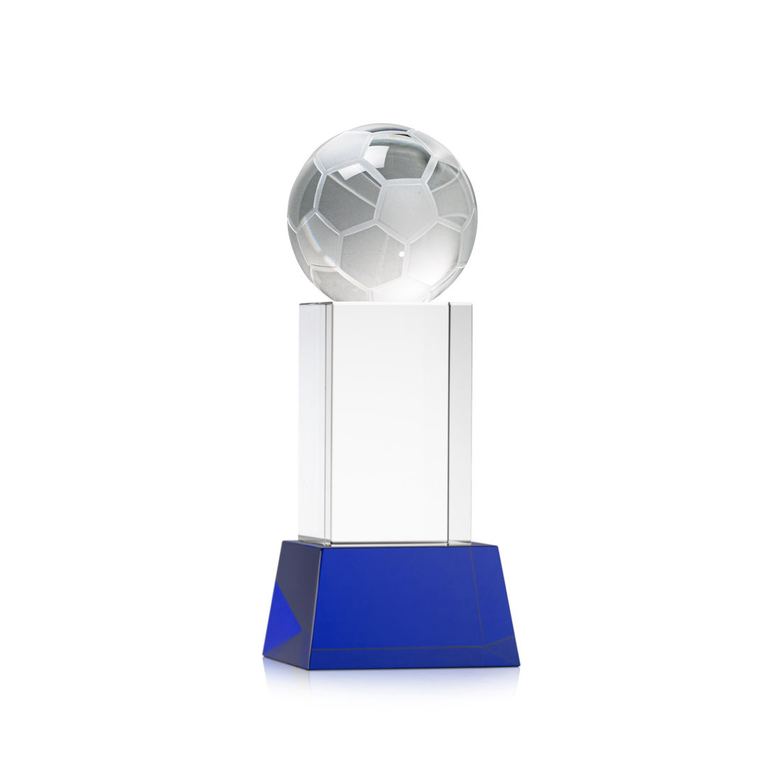 Soccer Ball Award on Belcroft Base - Blue 10
