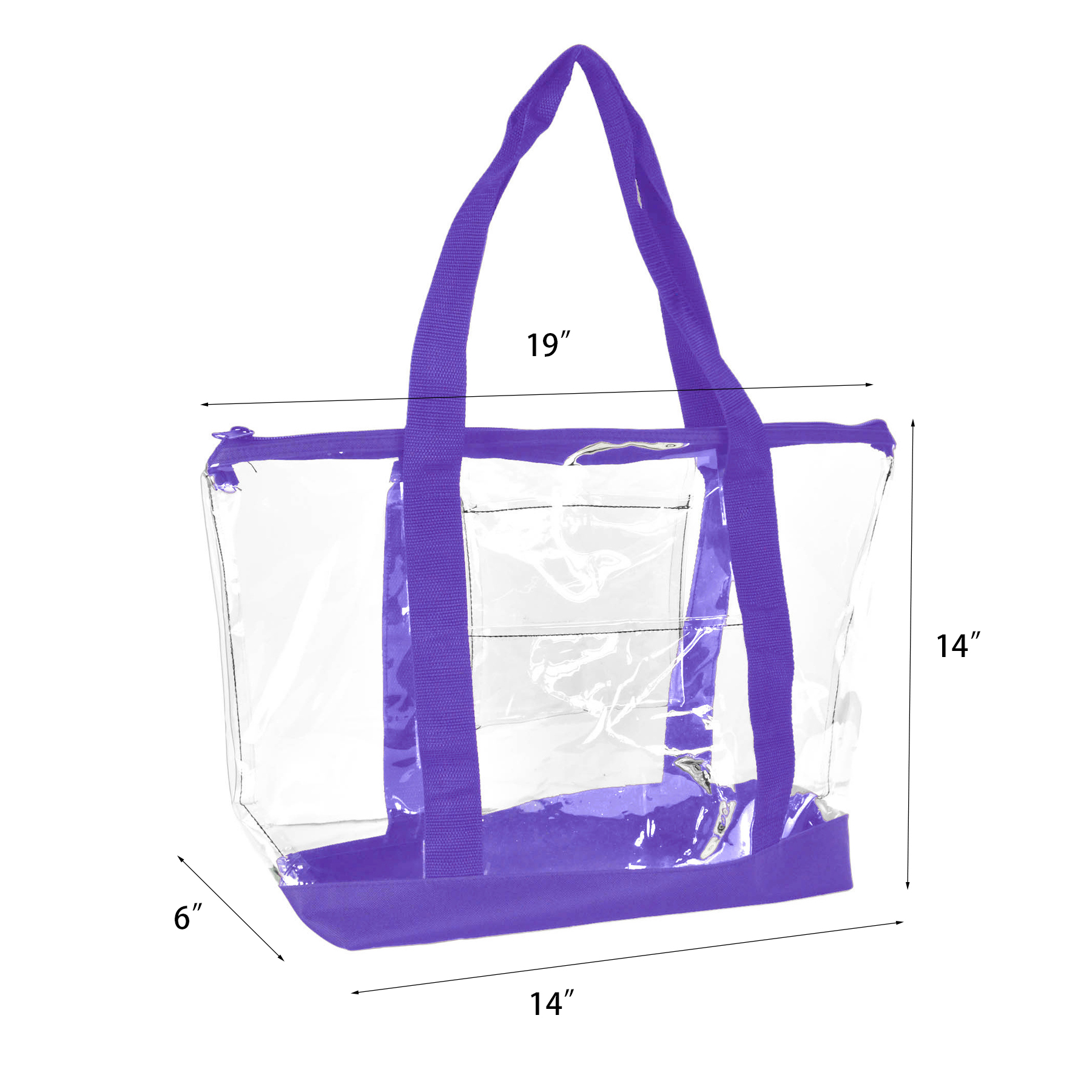 Clear ZIPPER Tote 2