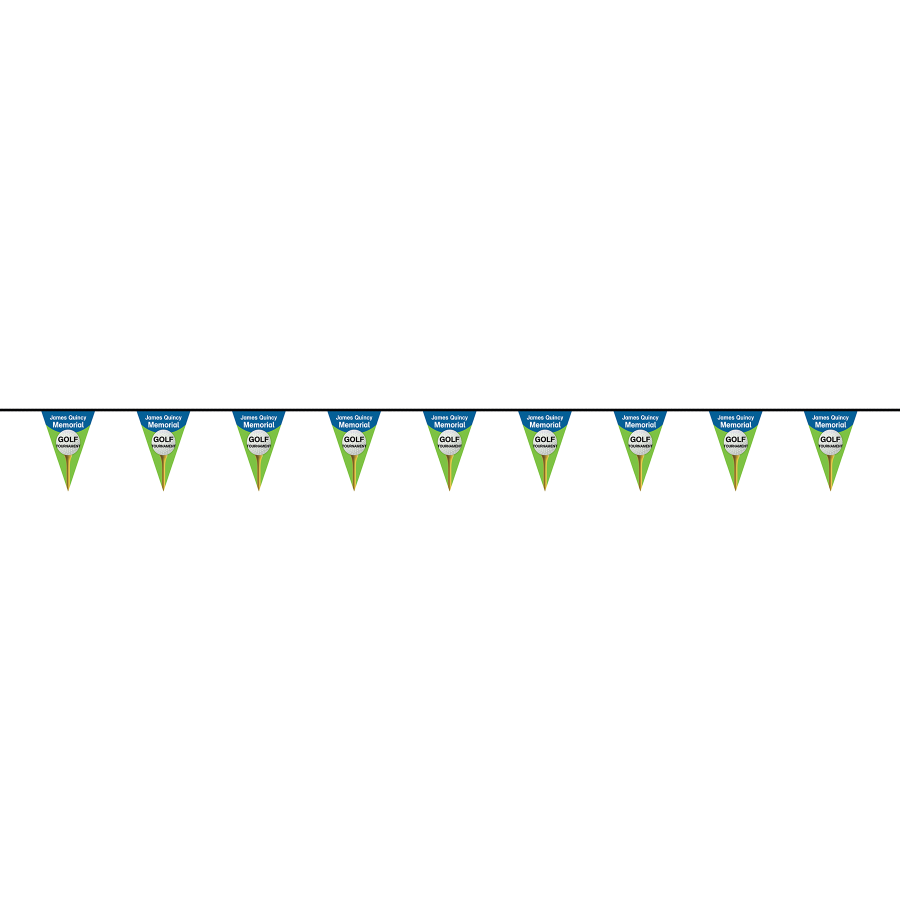 30' PVC Triangular Pennant Strings 5