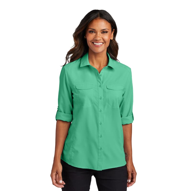 Port Authority Ladies Long Sleeve UV Daybreak Shirt 8