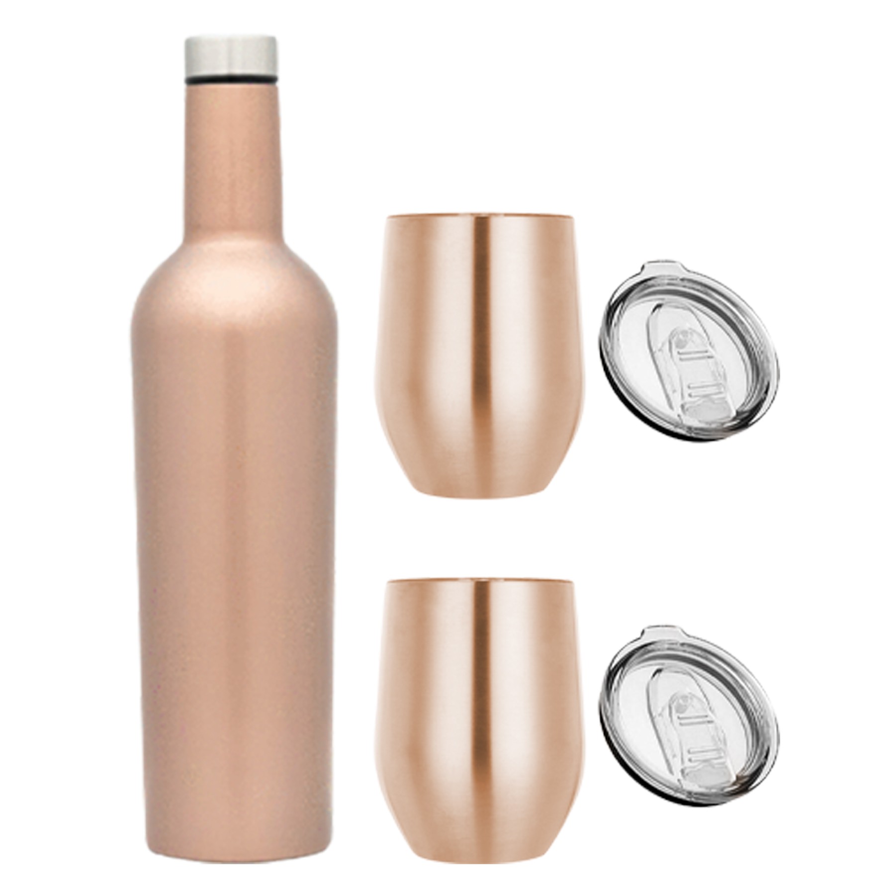 24Oz Stainless Steel Wine Bottle Gift Set, custom water bottle with logo imprint 4