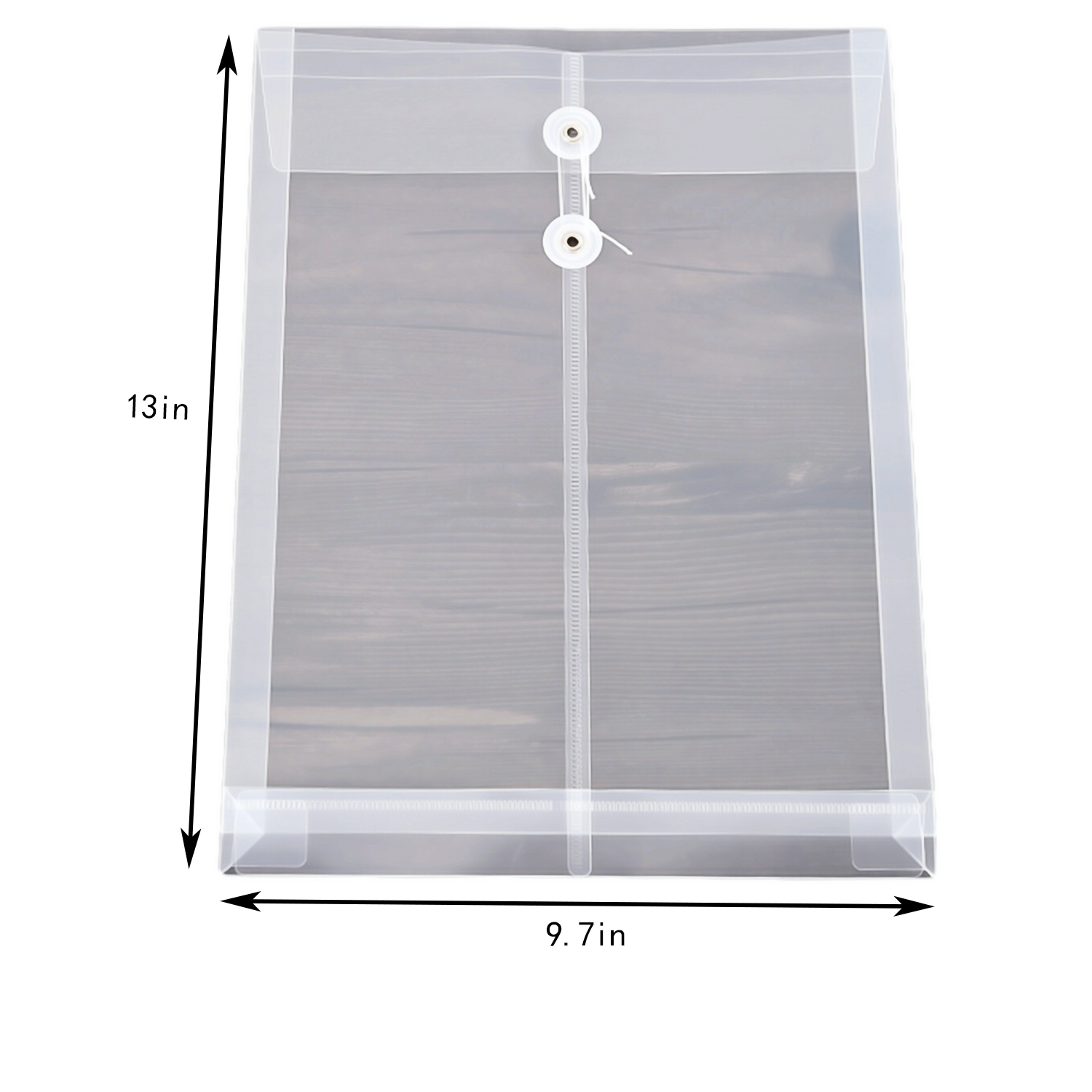 A4 PP Waterproof Document Folder w/ Twist Tie Closure 1