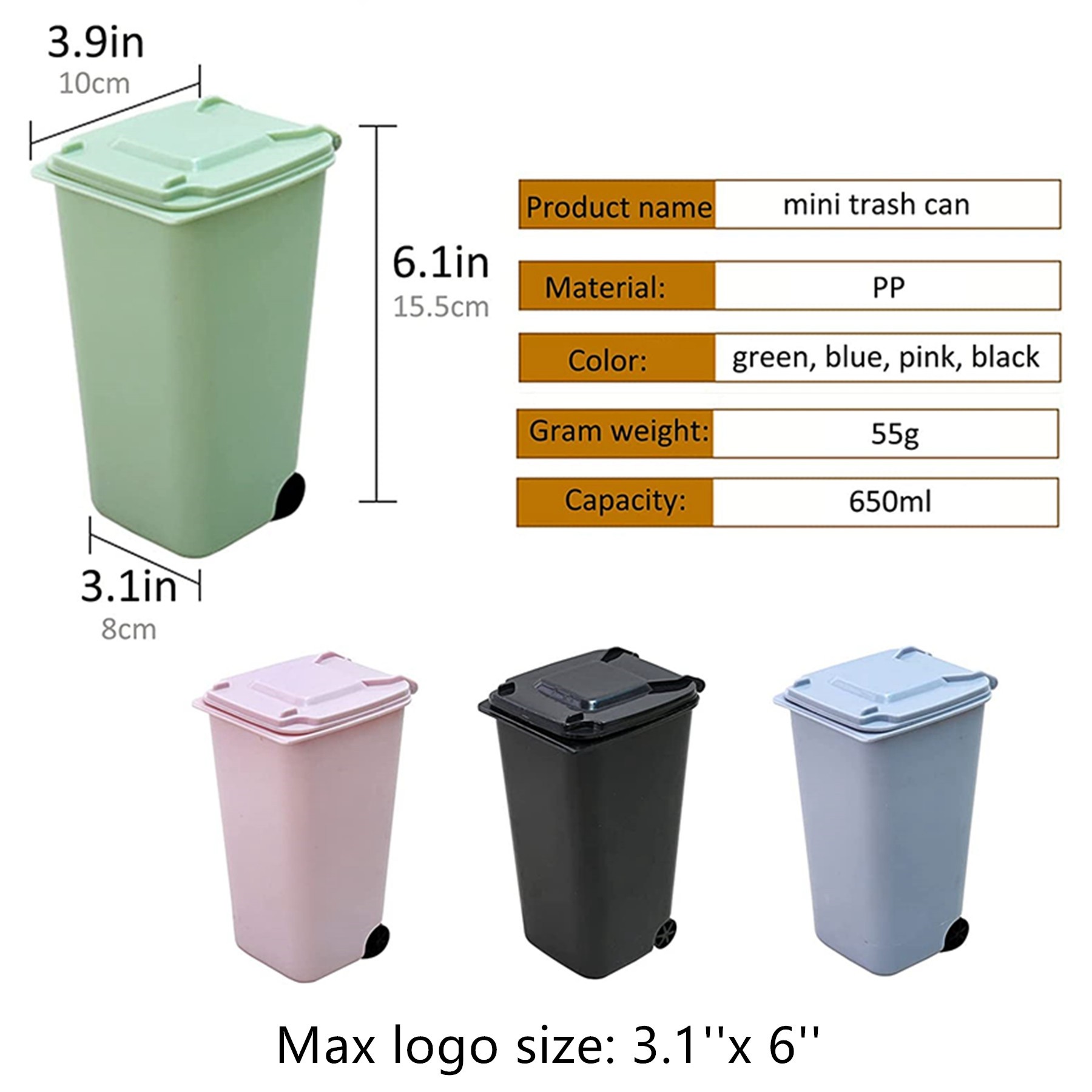 Mini Trash Can 1