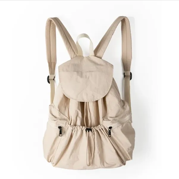 Drawstring Nylon Backpack Bag 4