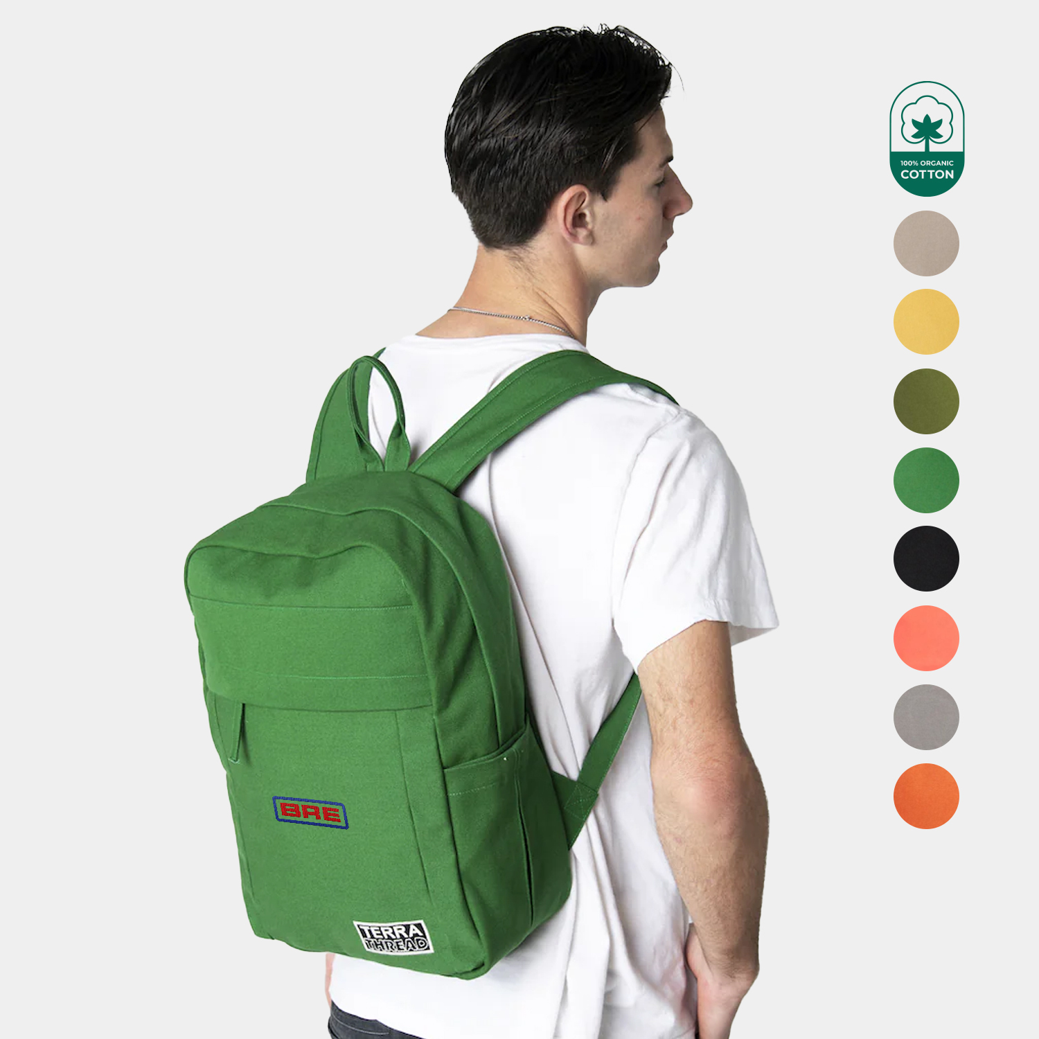 TERRA THREAD® - Earth Backpack sustainable GOTS & Fair Trade Certified 6