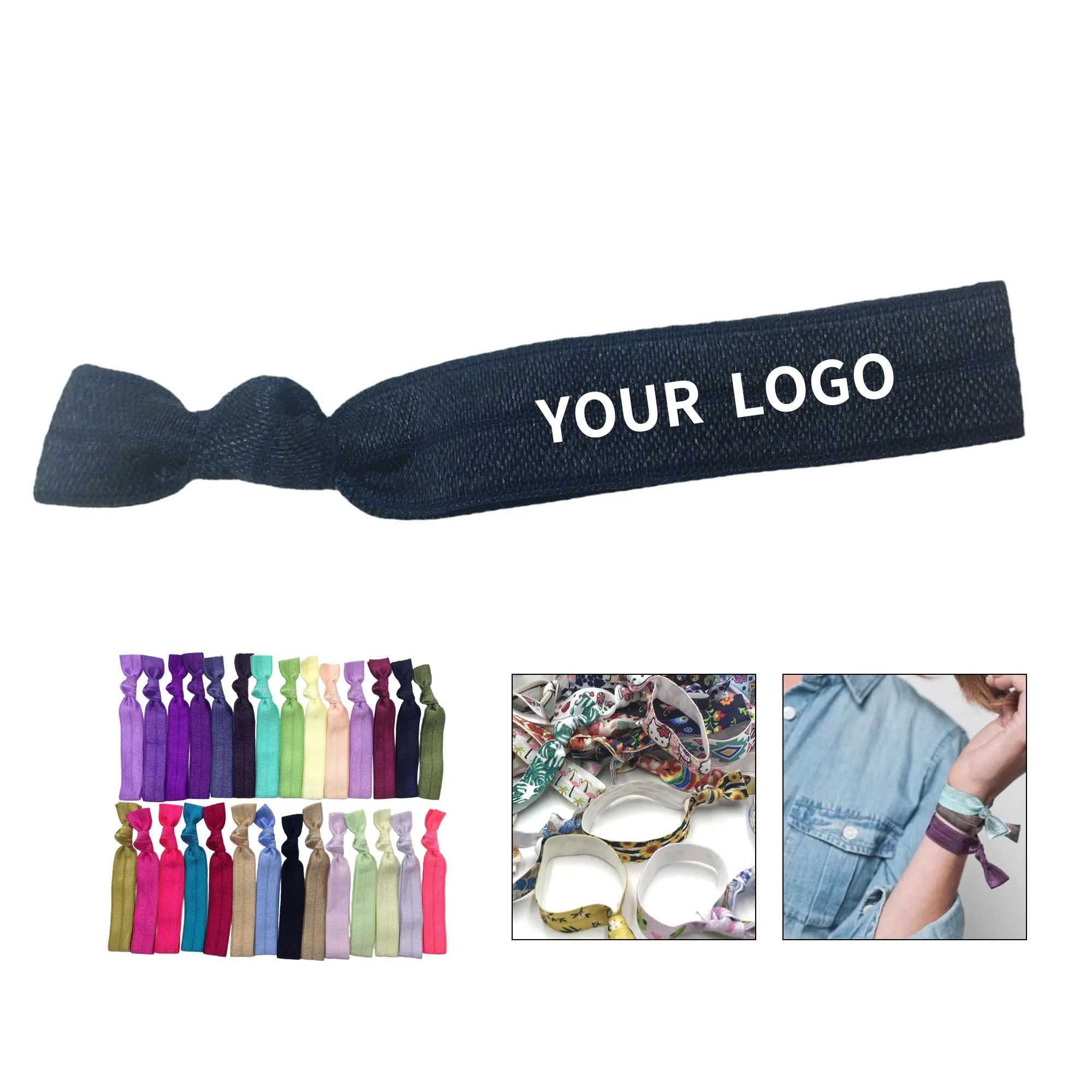 Spandex Knotted Elastic Hair Tie Durable 5