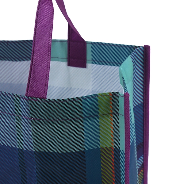 Full color non-woven foldable shopper tote bag 4