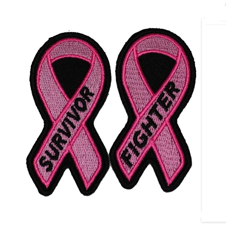 Pink Ribbon Awareness Embroidered Patch 3