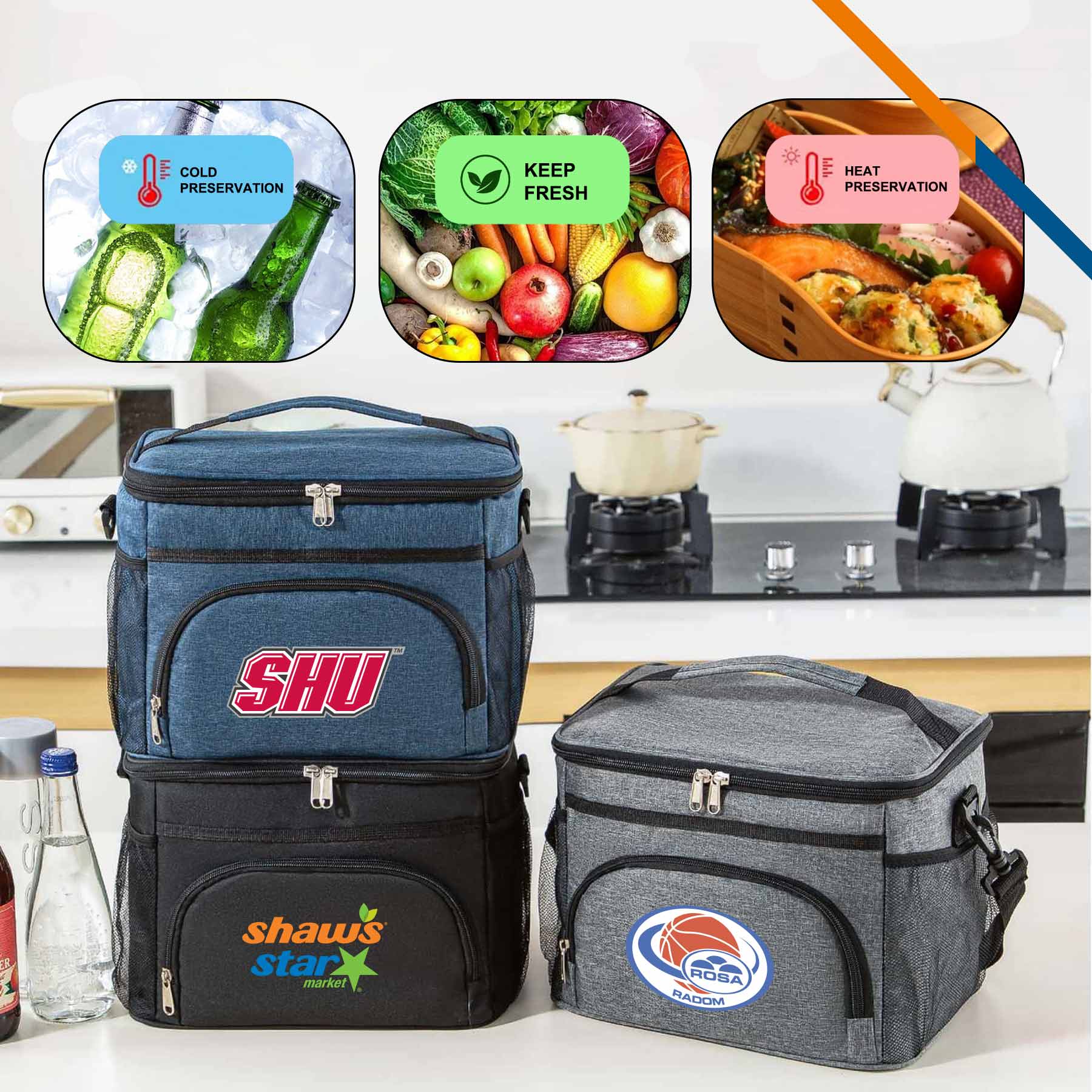 Zimint PEVA Crossbody Insulated Cooler Bag 5