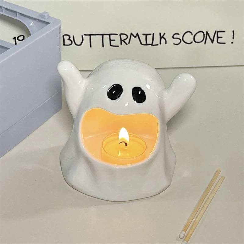 Adorable Halloween Ghost Candle Holder 1