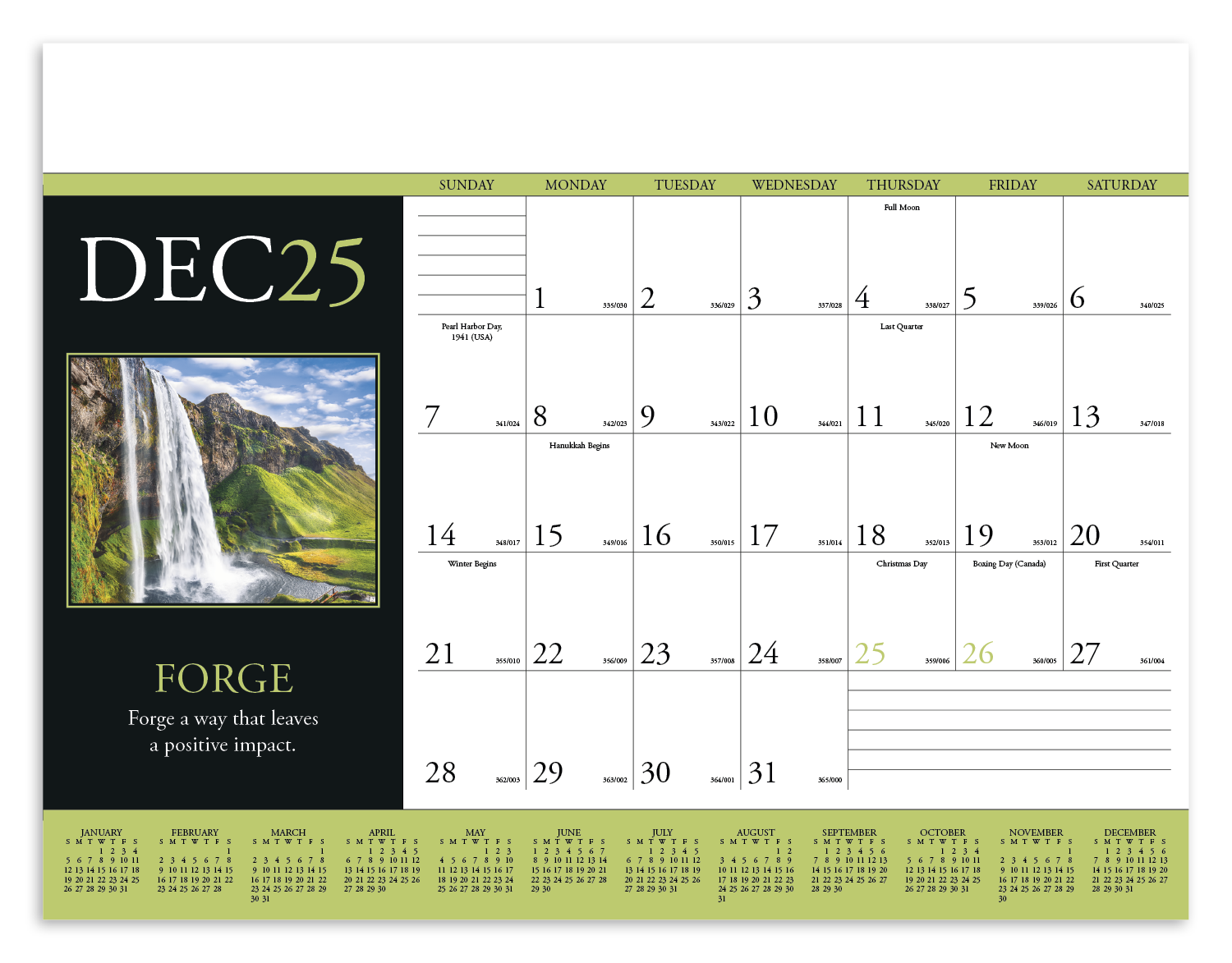 Triumph® Calendars Motivations Desk Pad