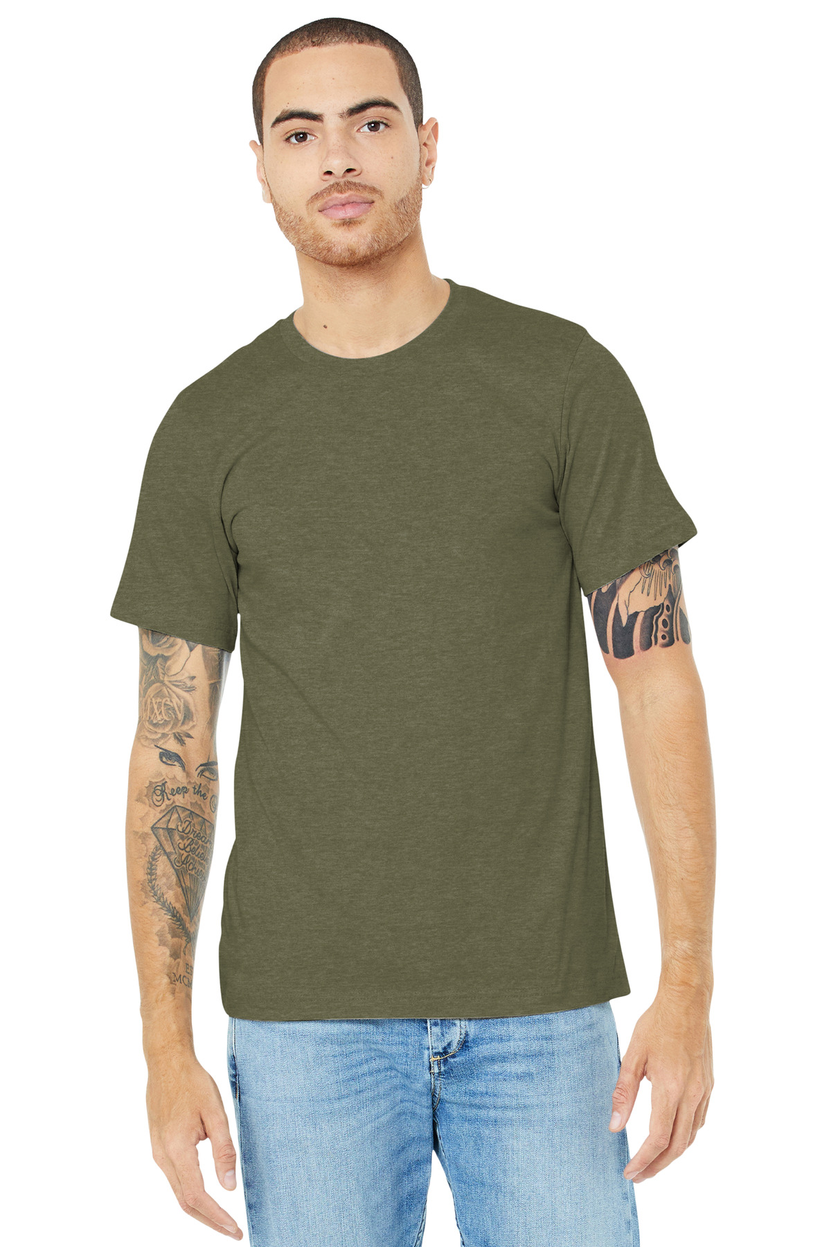 BELLA+CANVAS® Unisex Heather CVC Short Sleeve Tee 117