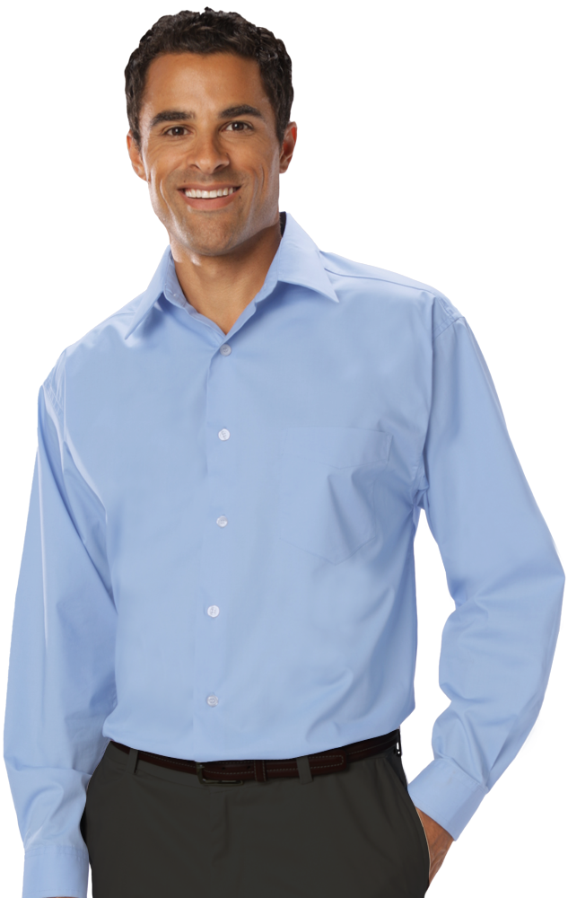 Men's L/S Stretch Poplin Shirt 12