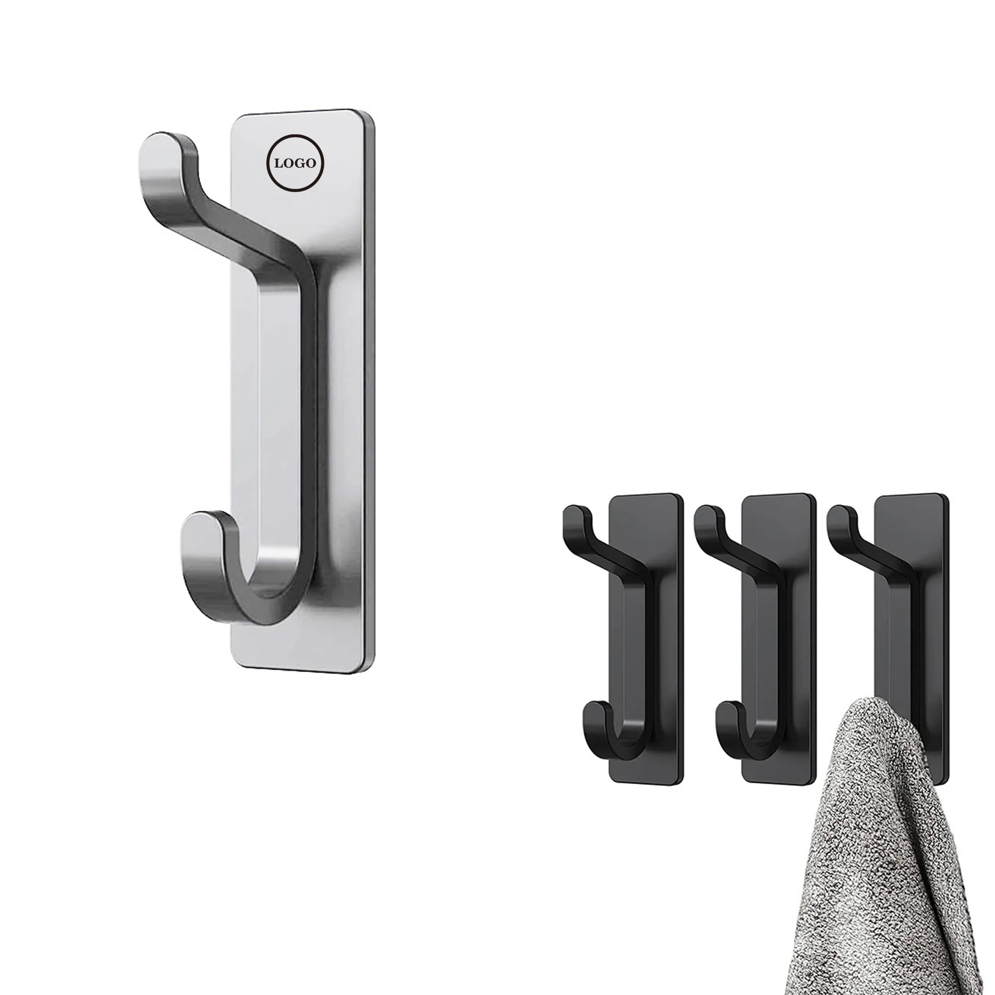 Bathroom Adhesive Towel Hook MOQ 20pcs 5