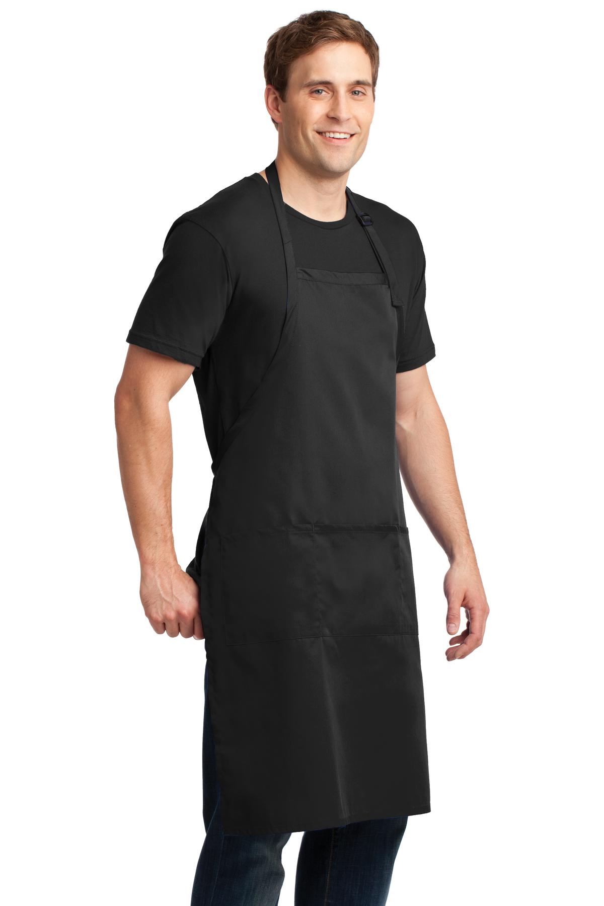 Easy Care Extra Long Bib Apron with Stain Release